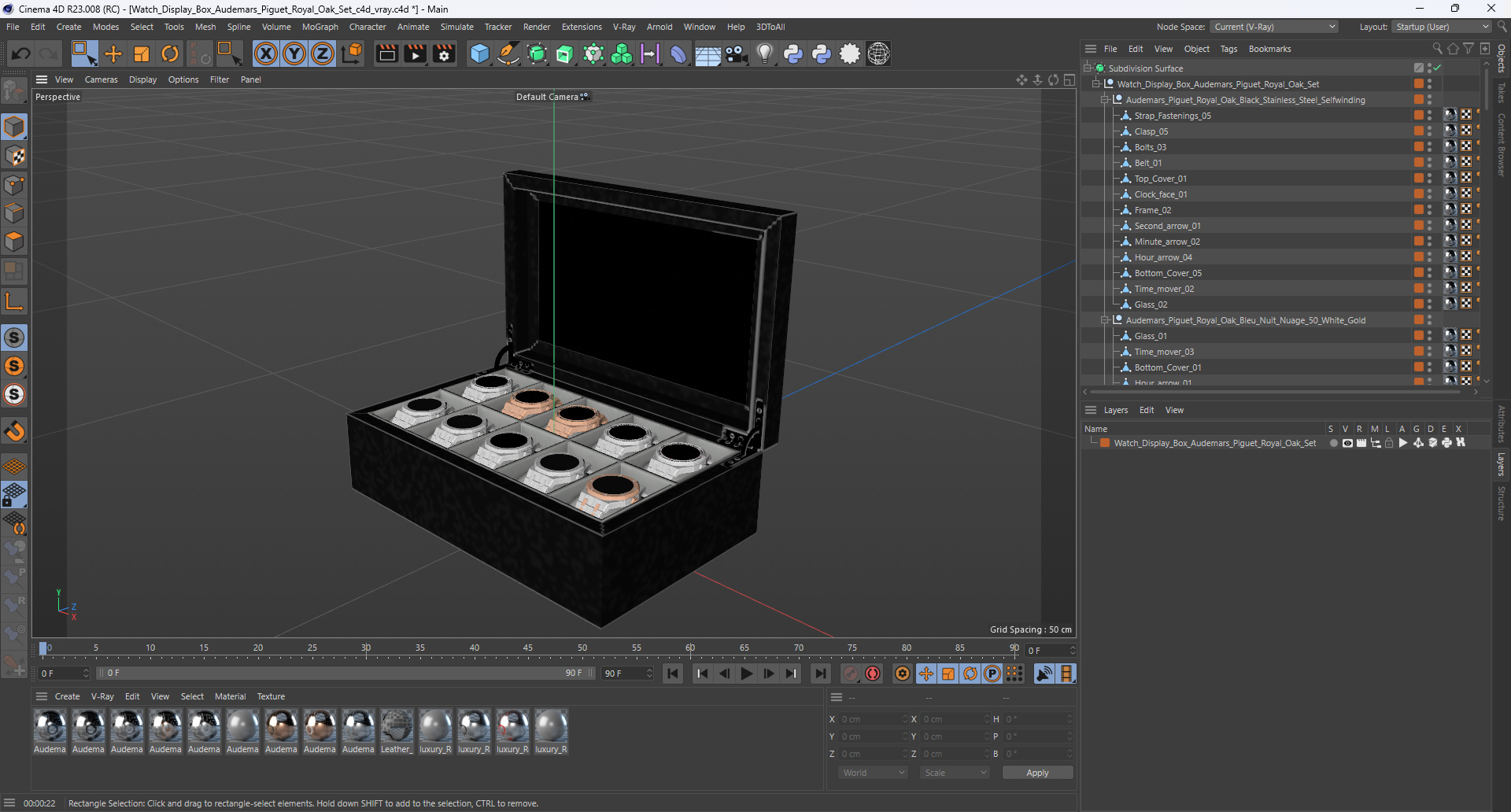 Watch Display Box Audemars Piguet Royal Oak Set 3D