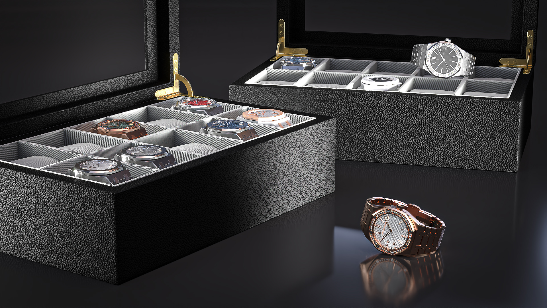 Watch Display Box Audemars Piguet Royal Oak Set 3D