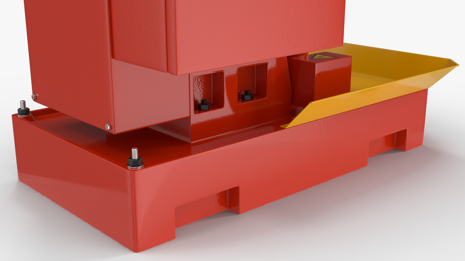 Milling Machine Red 3D model