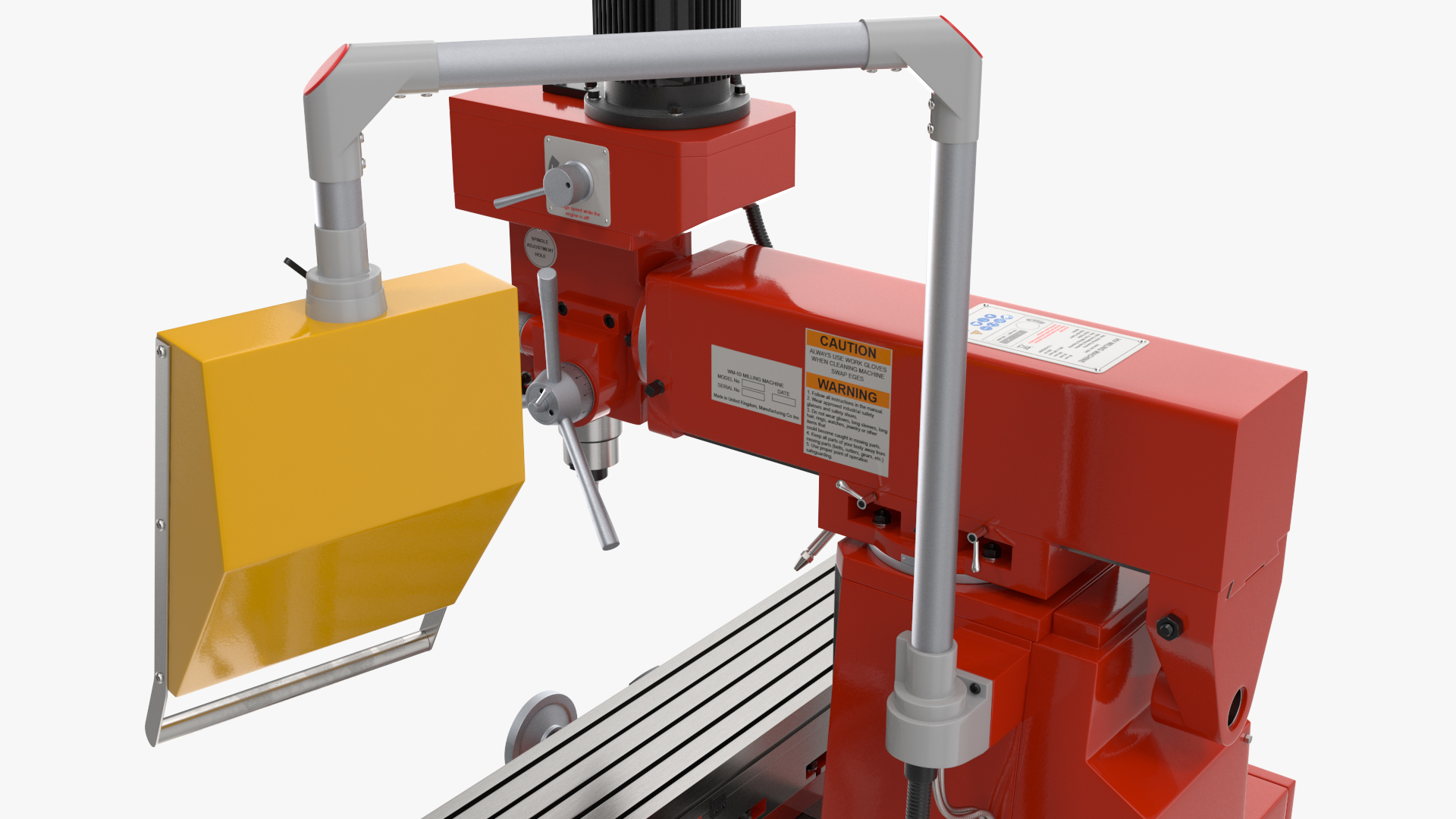 Milling Machine Red 3D model