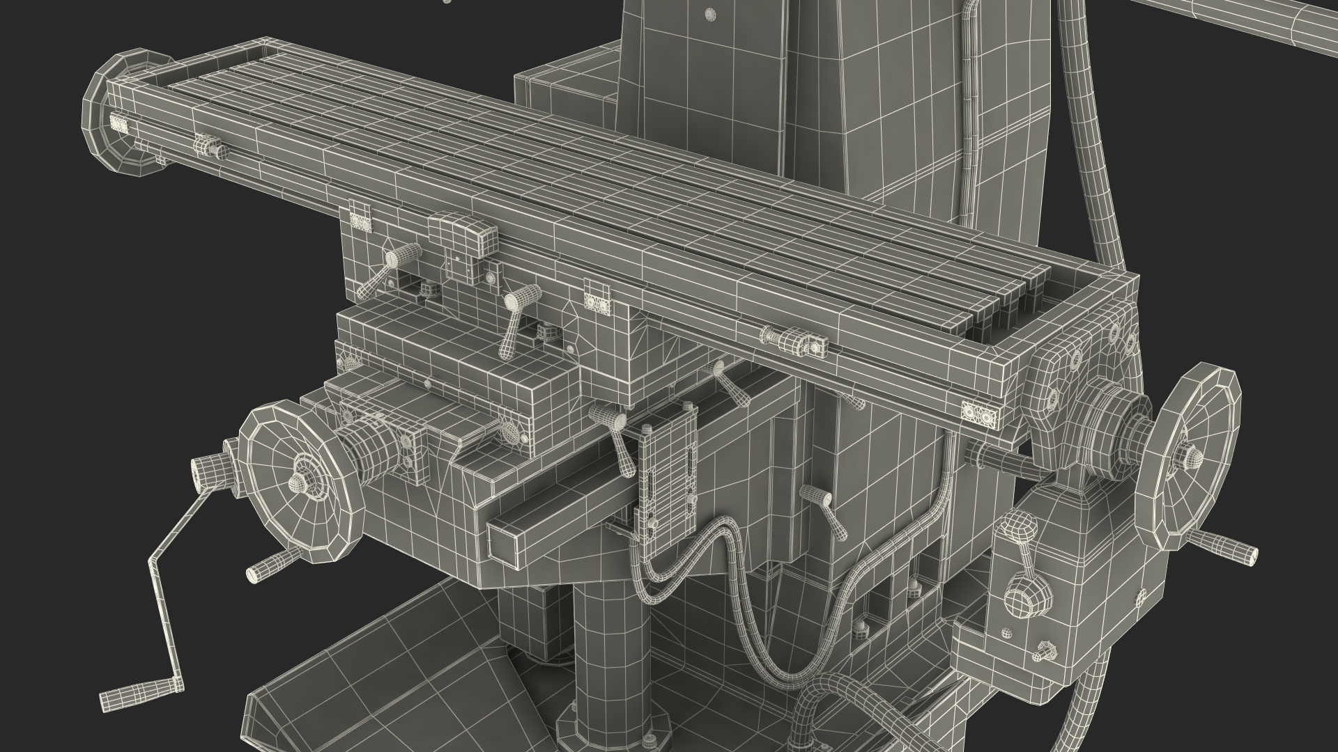 Milling Machine Red 3D model