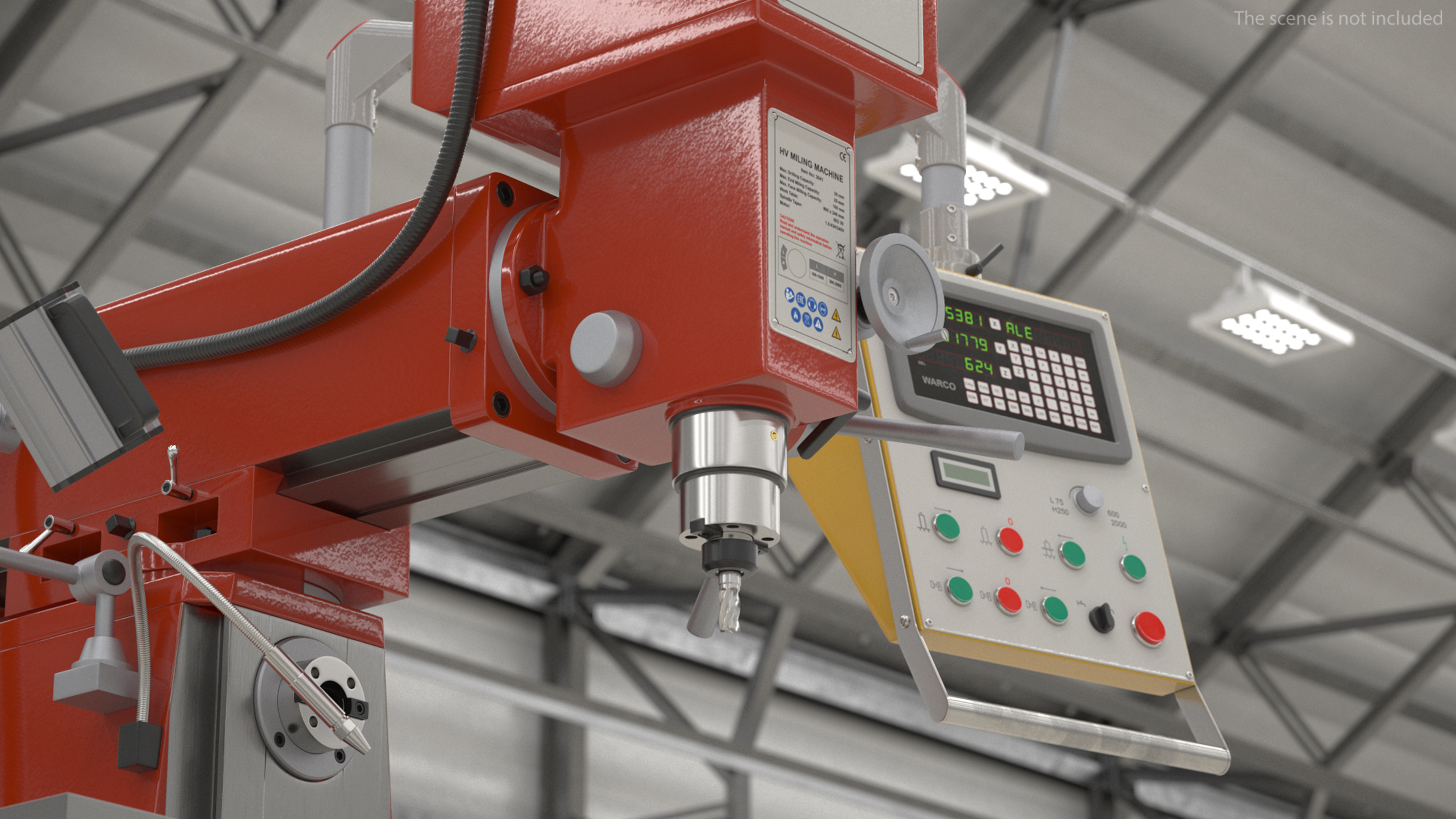 Milling Machine Red 3D model