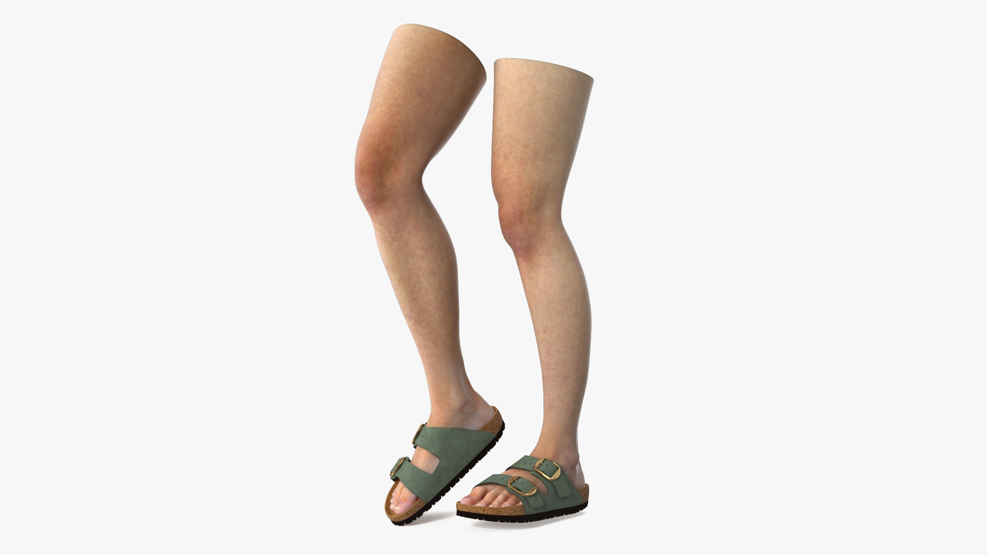 3D model Female Legs in Flip-Flops