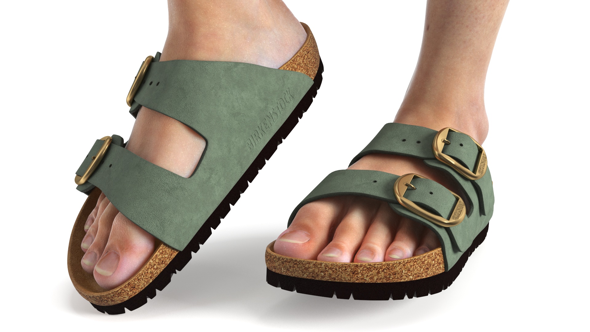 3D model Female Legs in Flip-Flops
