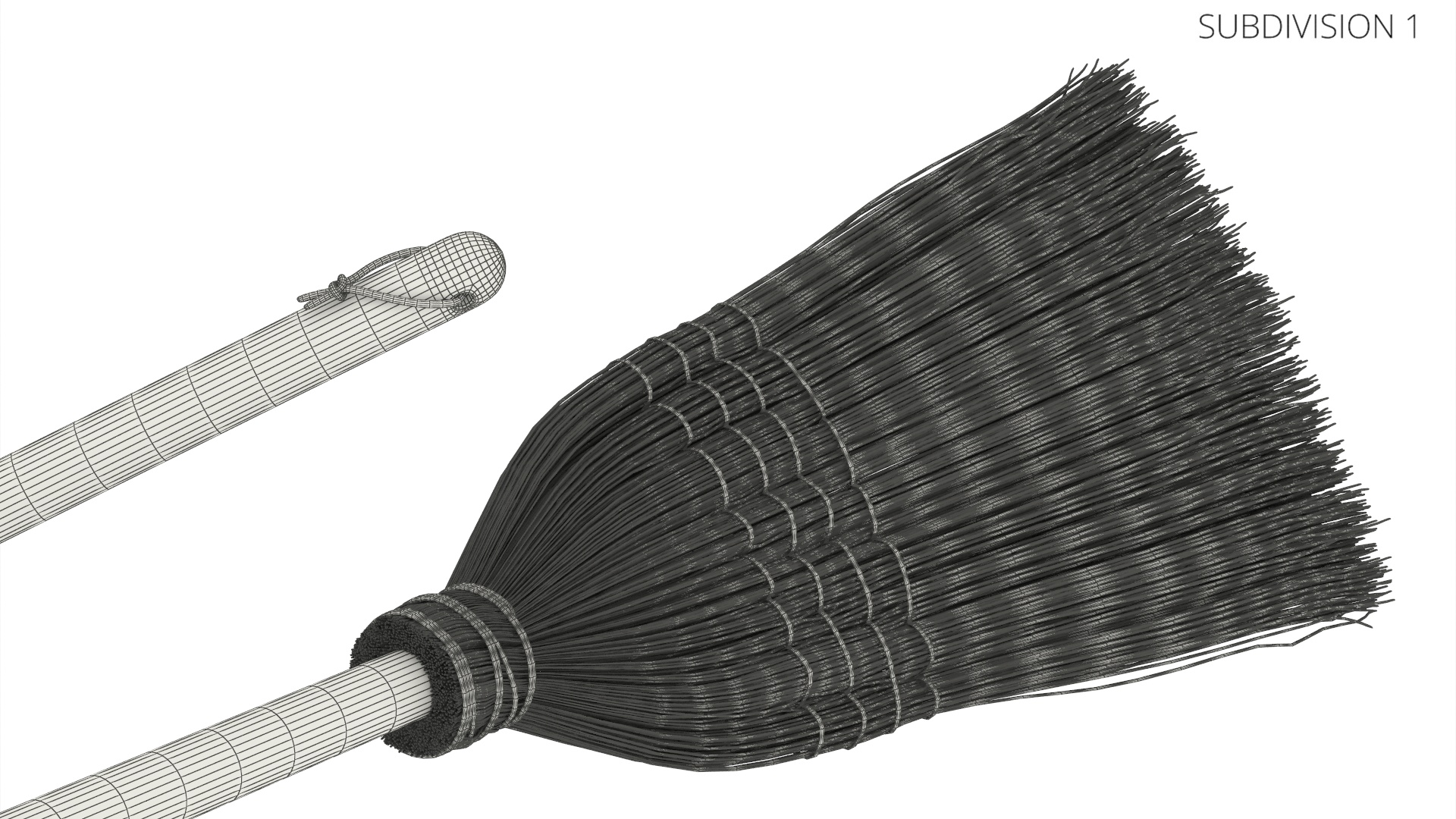 Rustic Straw Cleaning Old Broom, view 11