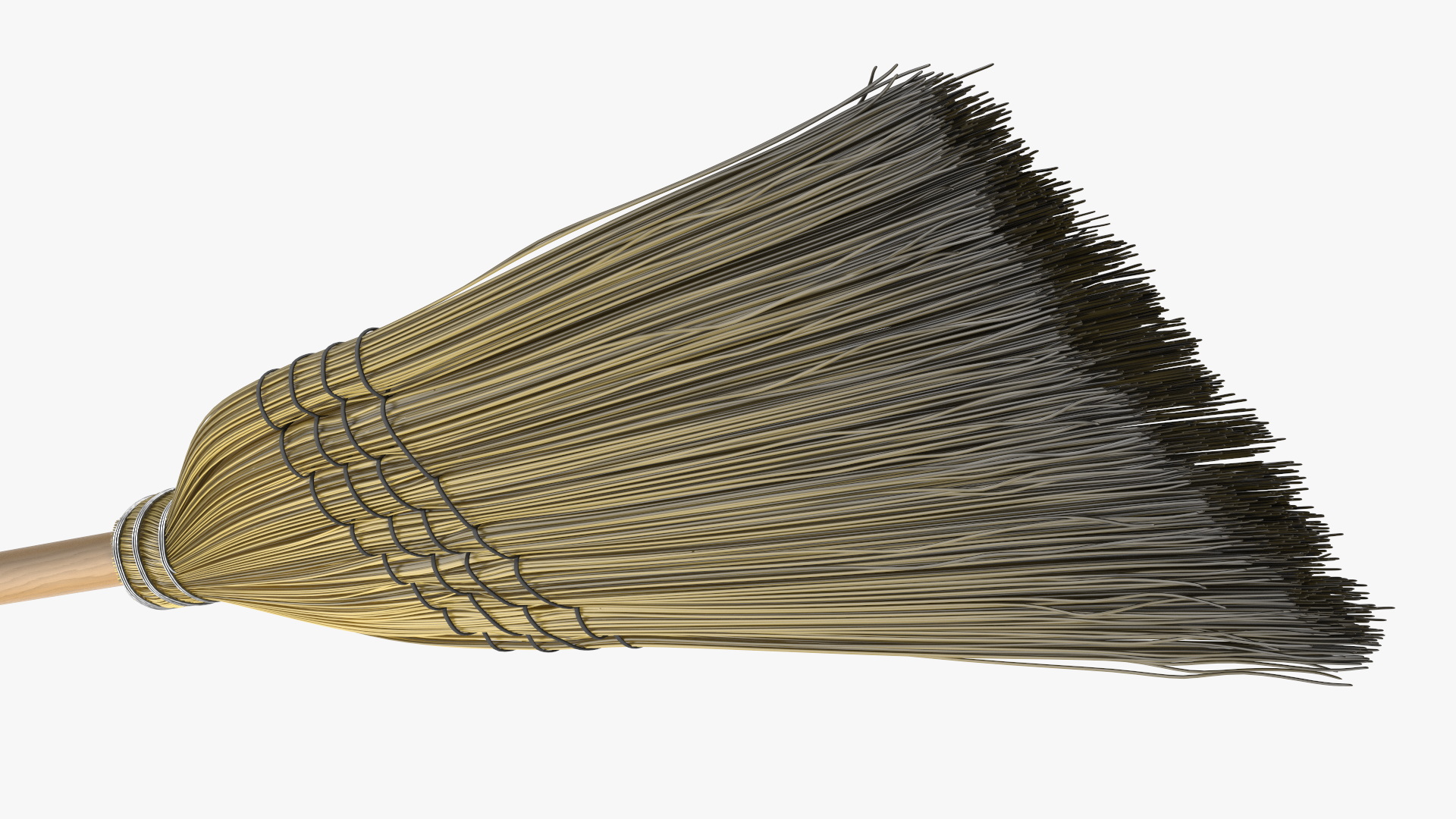 Rustic Straw Cleaning Old Broom, view 8