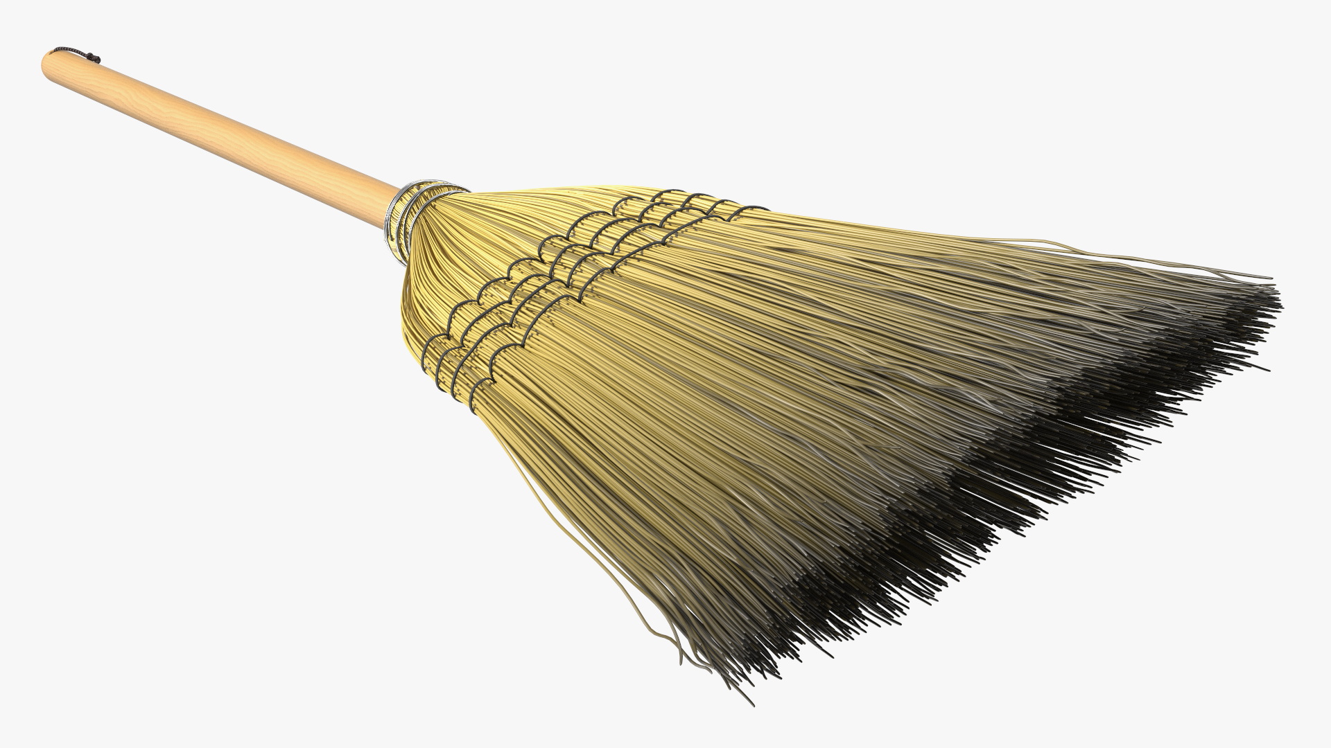 Rustic Straw Cleaning Old Broom, view 6
