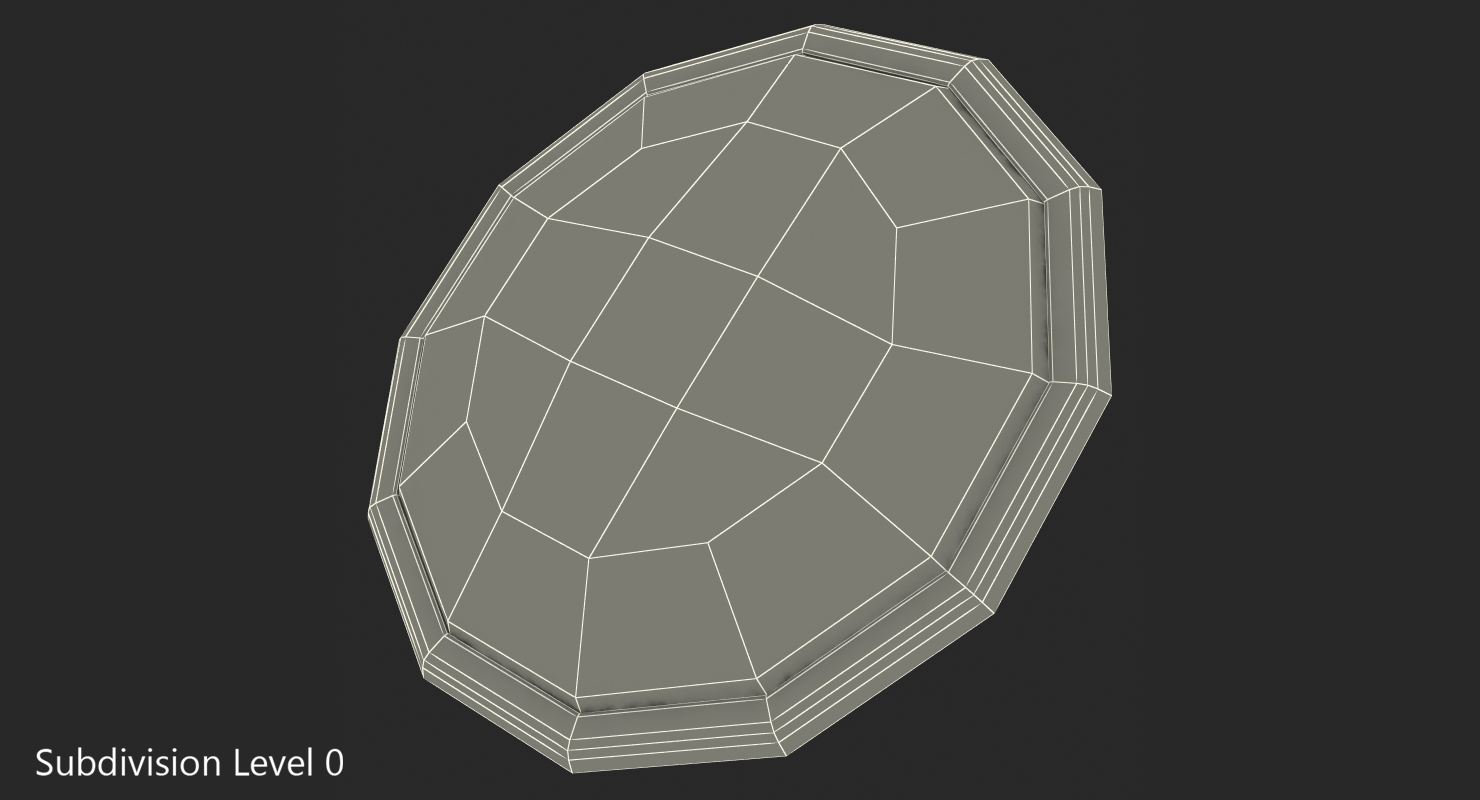 Sunglasses Face Pin 3D model