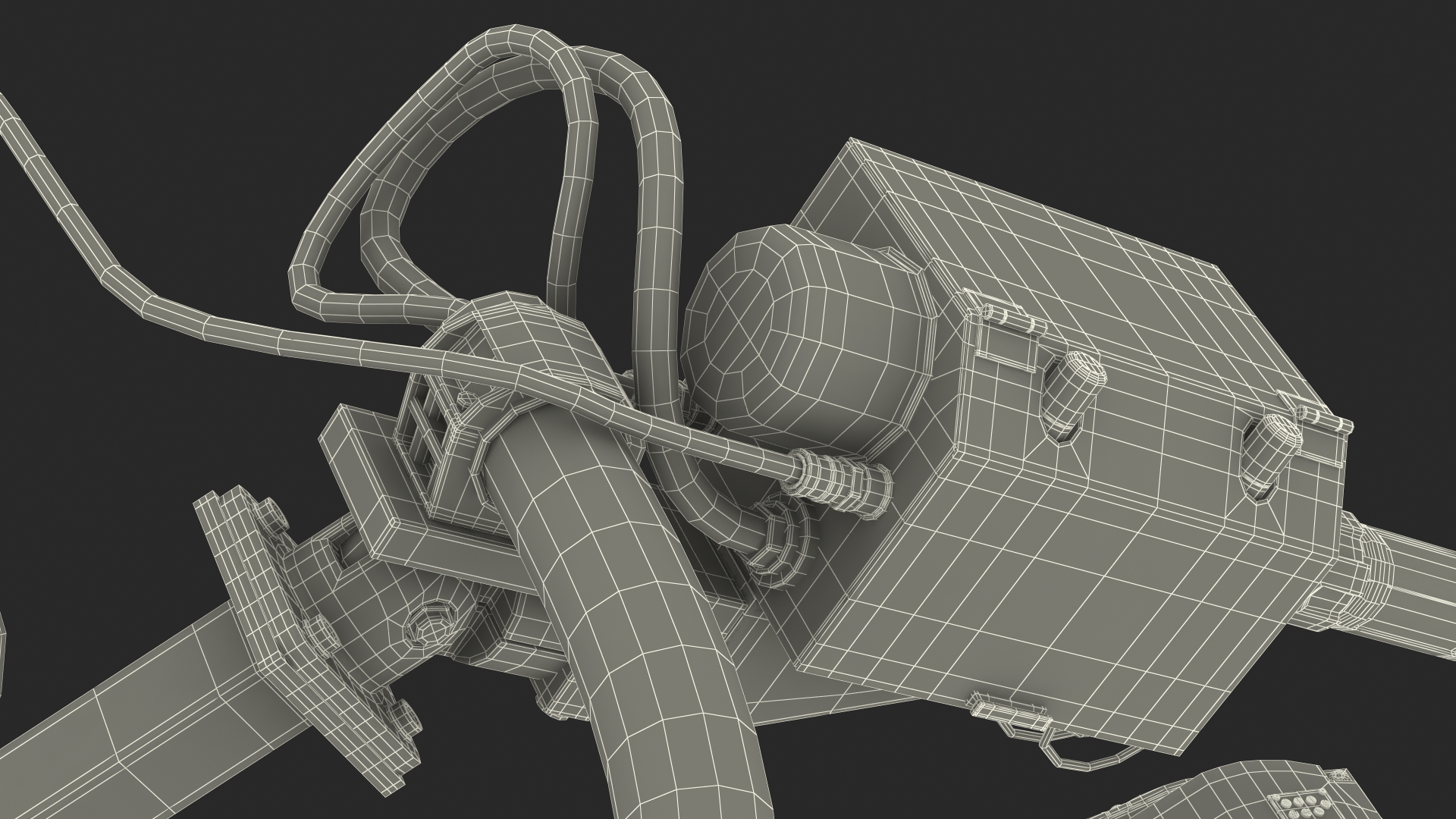Industrial Robot with Arc Welding Kit Rigged 3D model