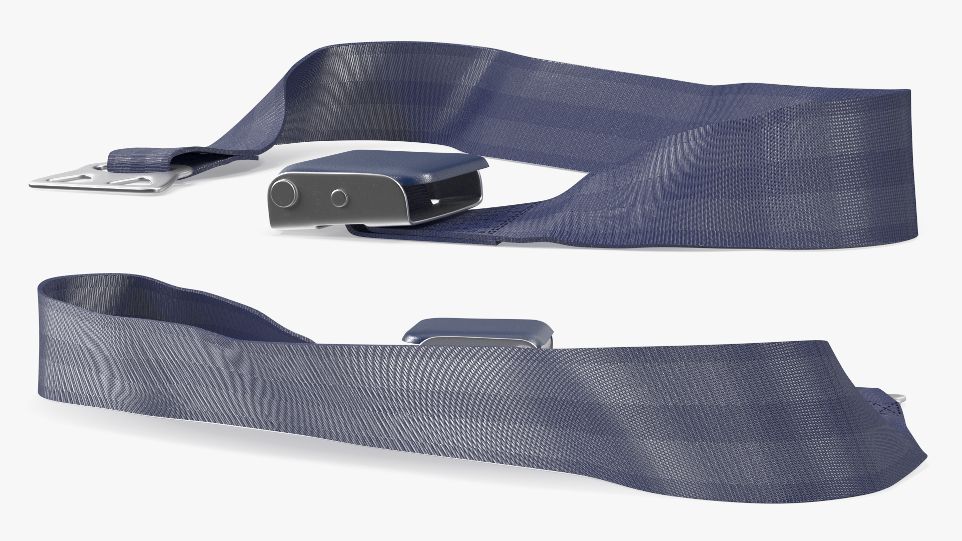 3D Adjustable Type B Airplane Seat Belt Blue