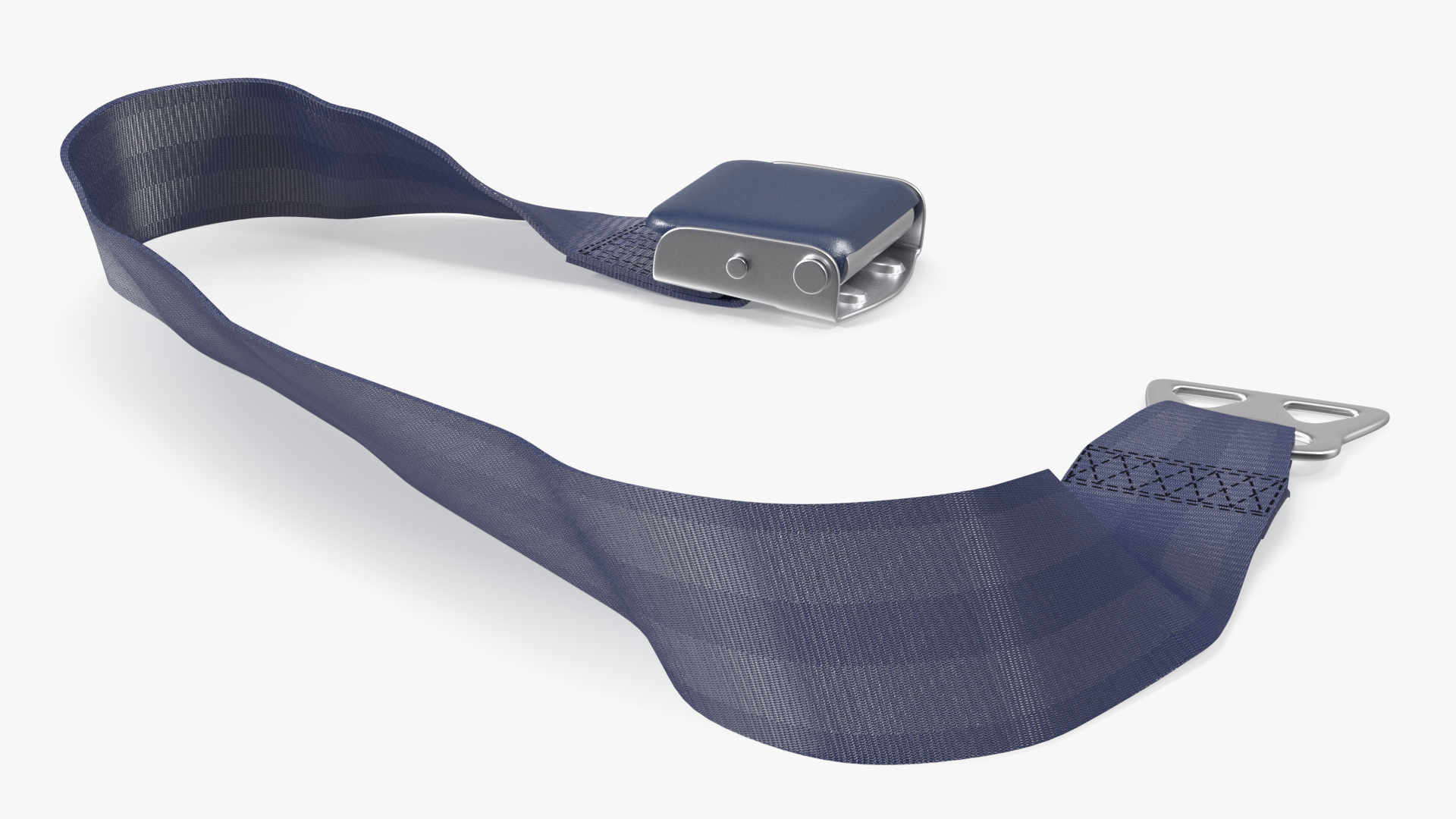 3D Adjustable Type B Airplane Seat Belt Blue