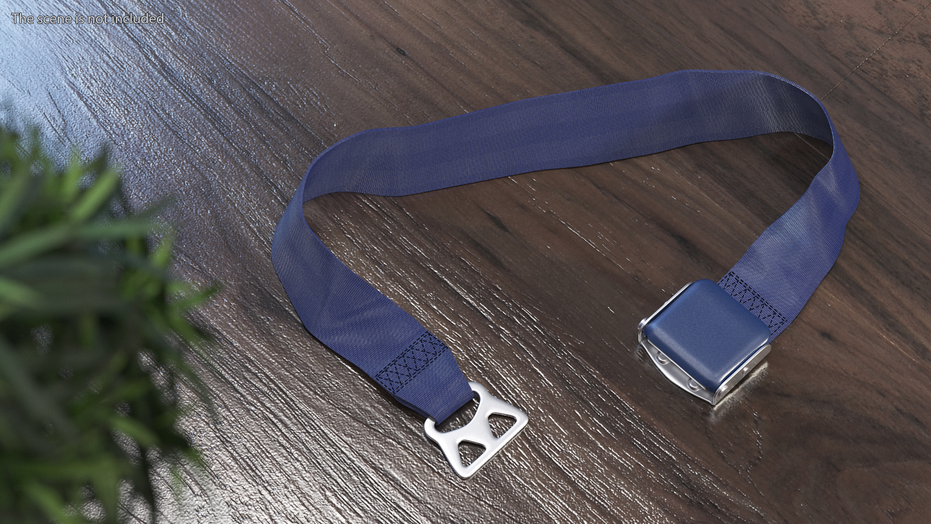 3D Adjustable Type B Airplane Seat Belt Blue