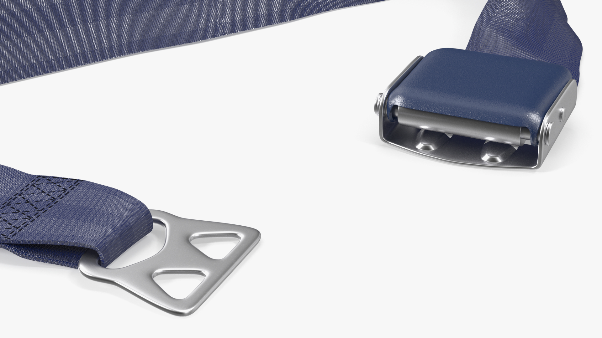 3D Adjustable Type B Airplane Seat Belt Blue