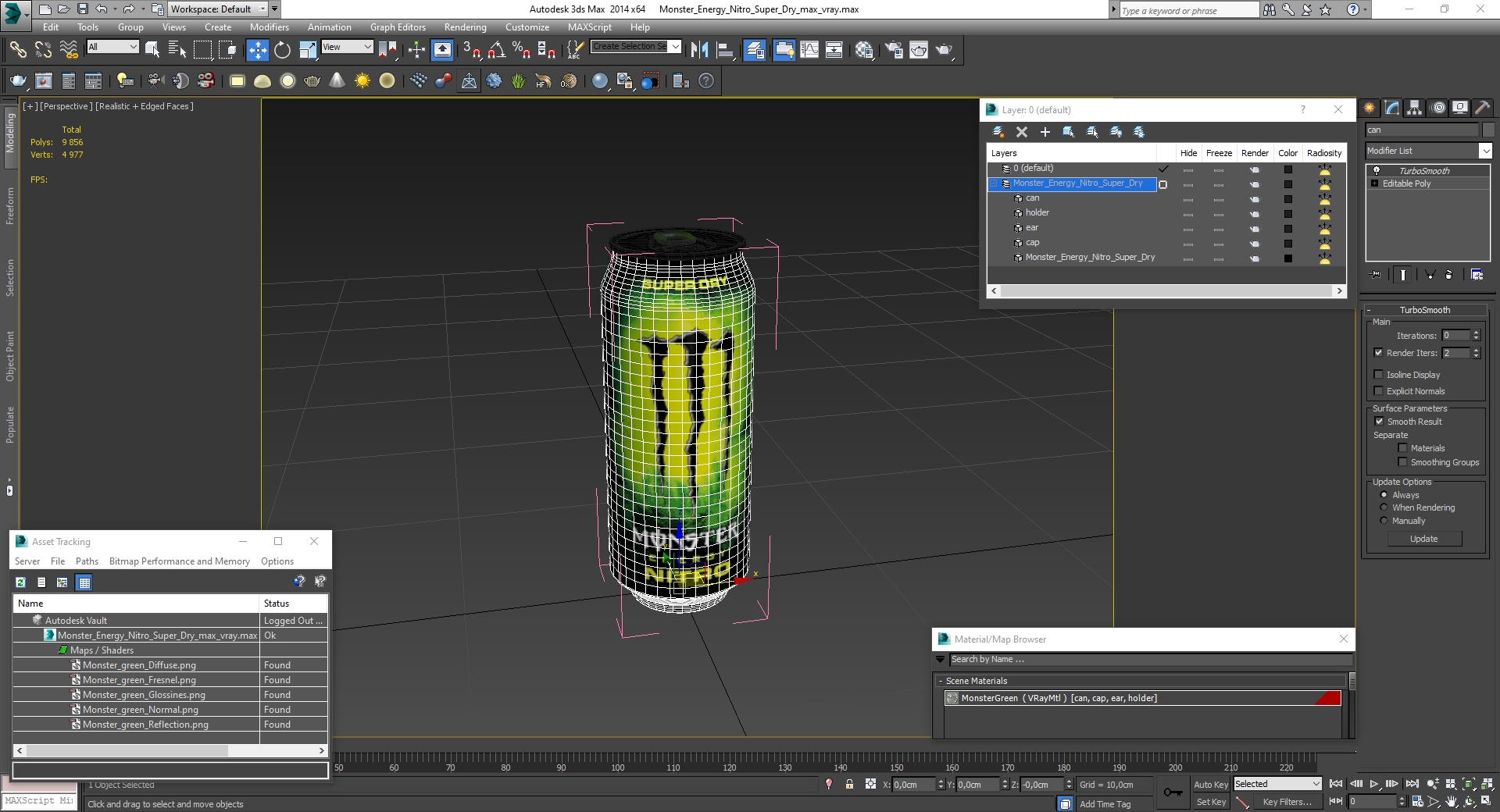 3D model Monster Energy Nitro Super Dry