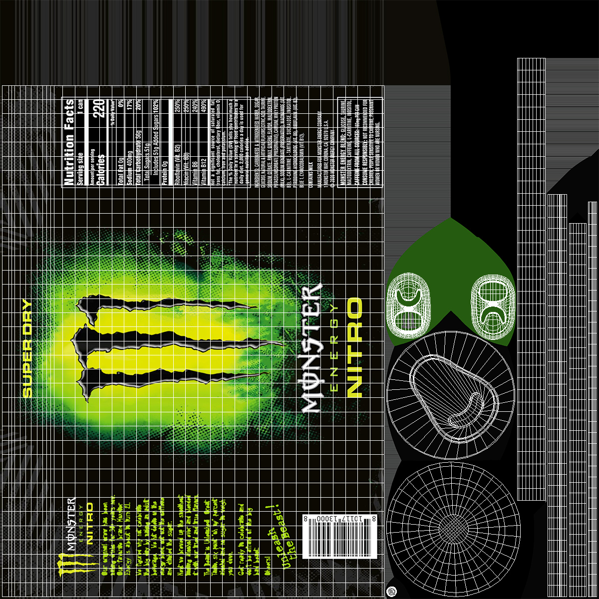3D model Monster Energy Nitro Super Dry
