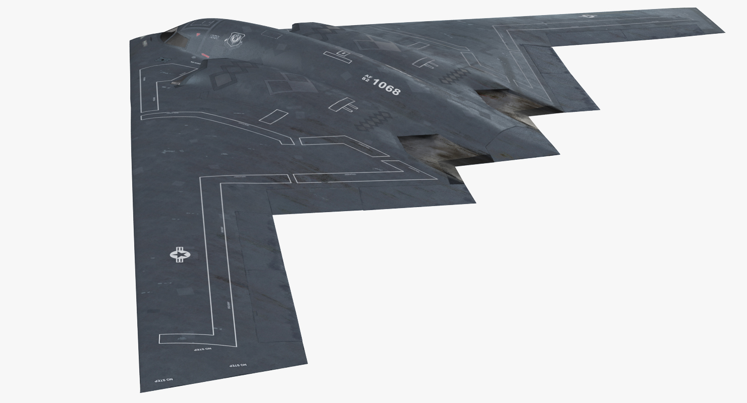 Stealth Bomber B 2 Spirit Rigged 3D