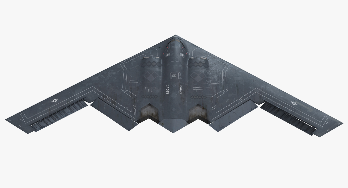 Stealth Bomber B 2 Spirit Rigged 3D