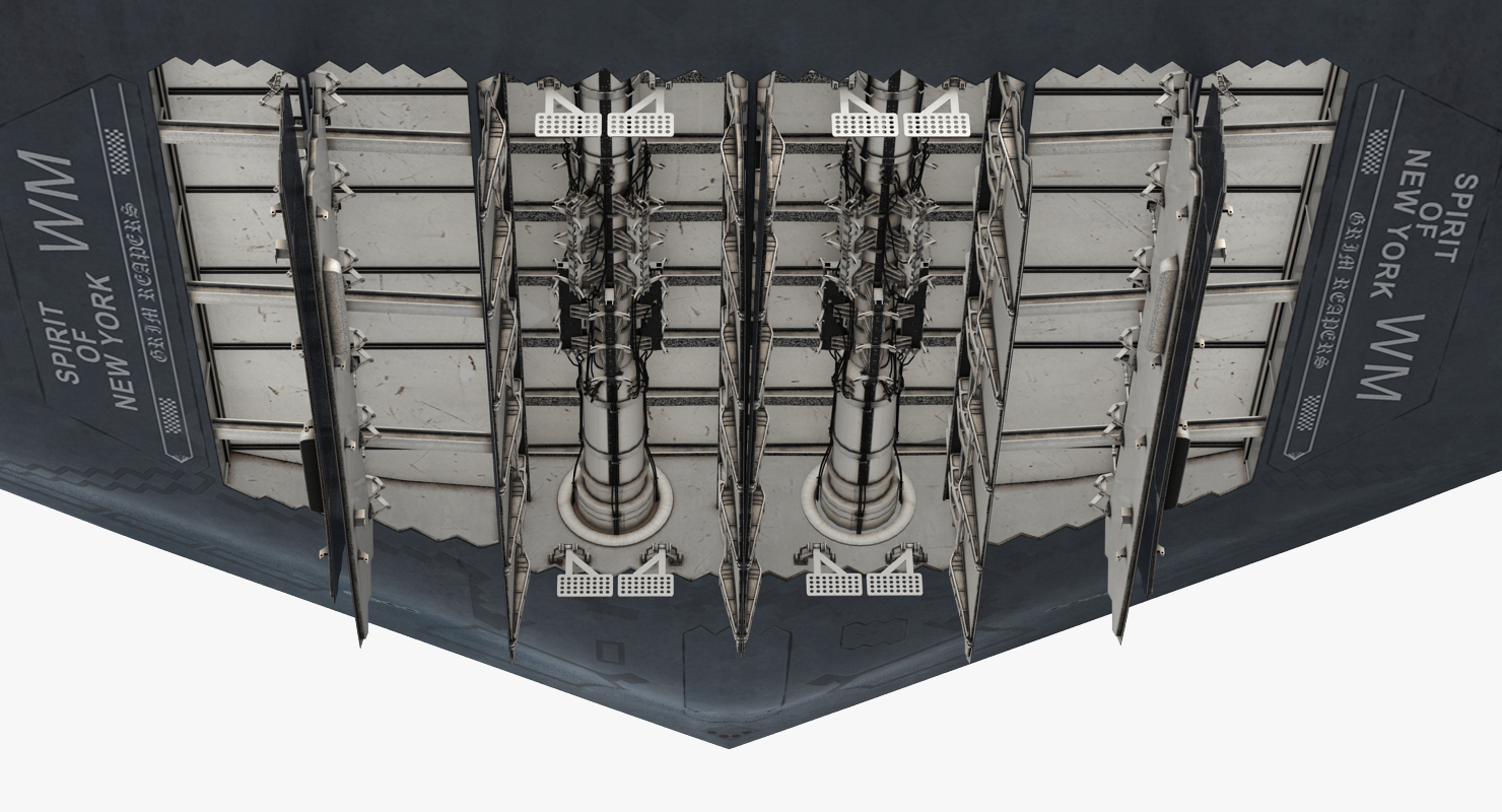 Stealth Bomber B 2 Spirit Rigged 3D