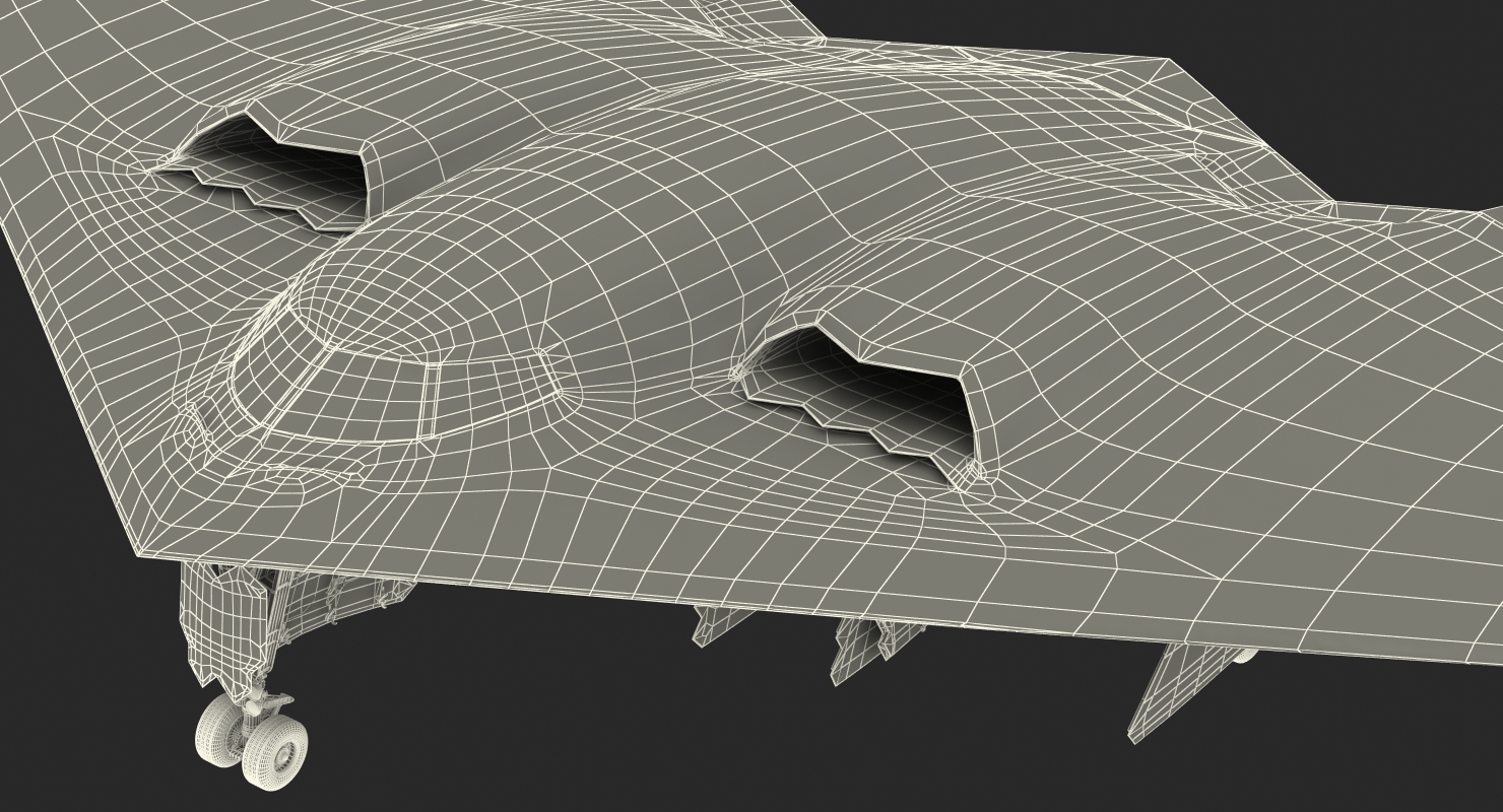 Stealth Bomber B 2 Spirit Rigged 3D