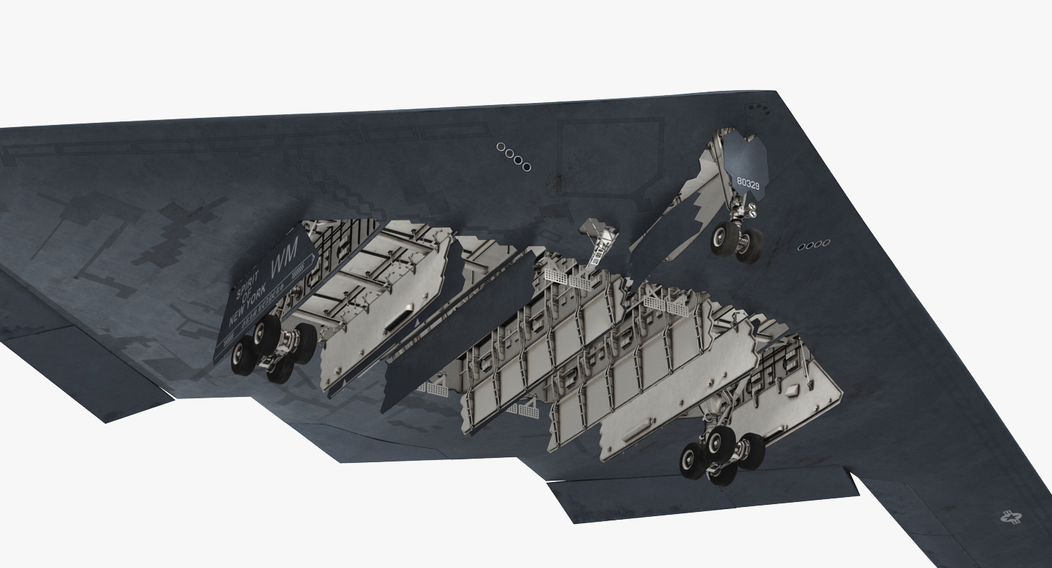 Stealth Bomber B 2 Spirit Rigged 3D