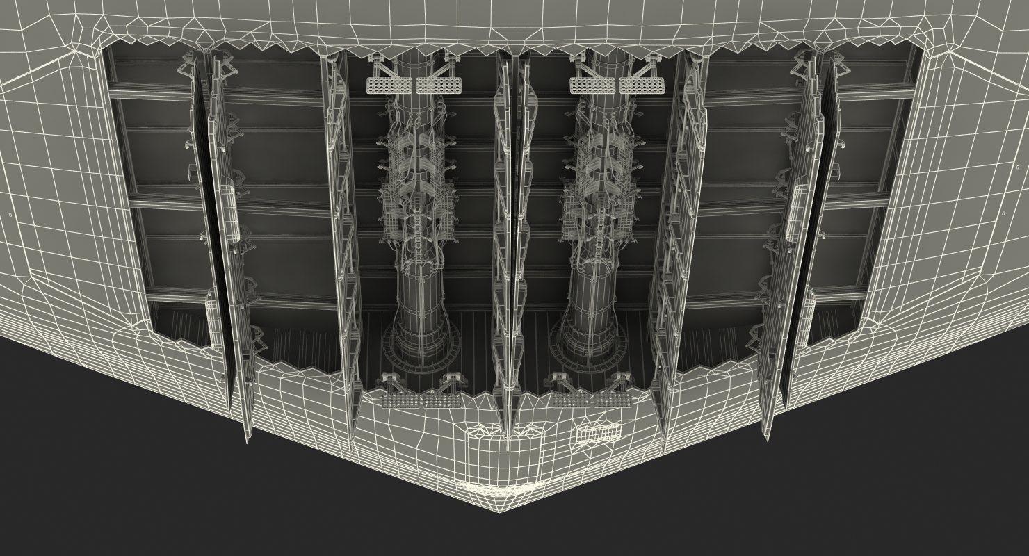 Stealth Bomber B 2 Spirit Rigged 3D