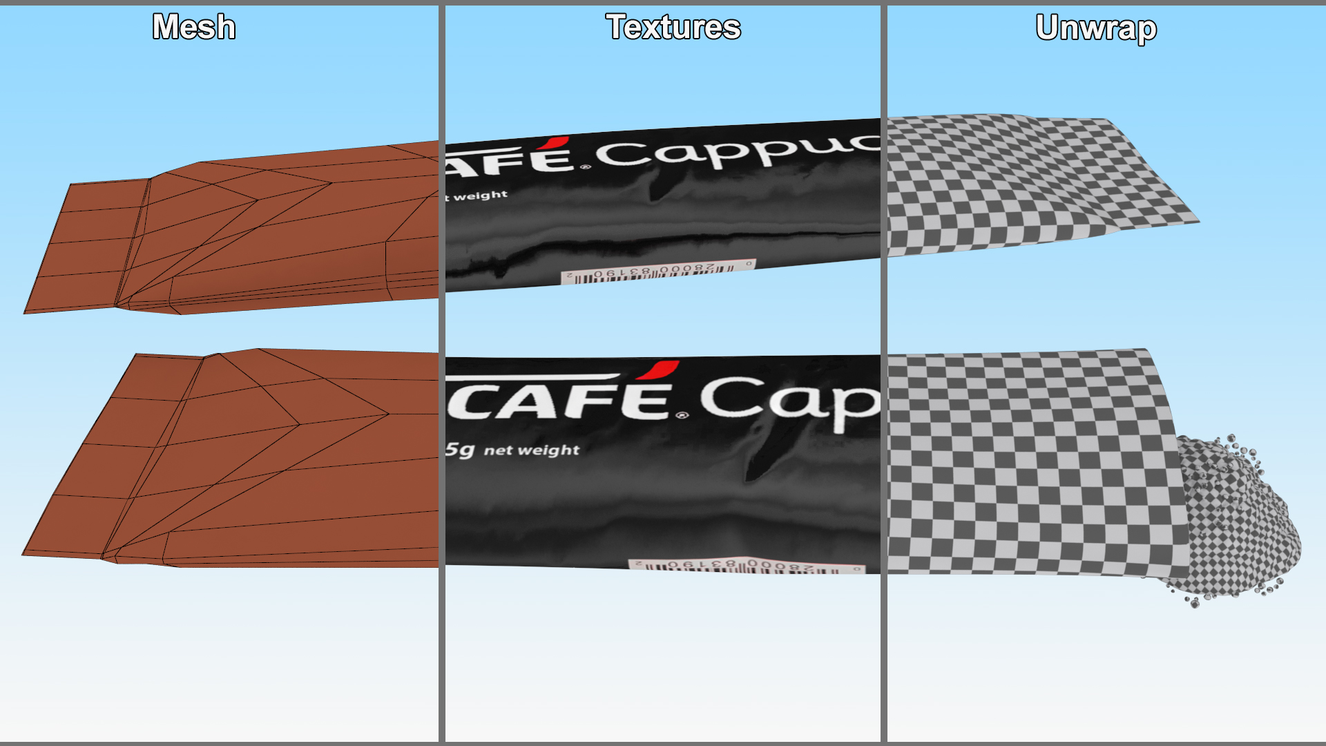 Nescafe Cappuccino Stick 3D model