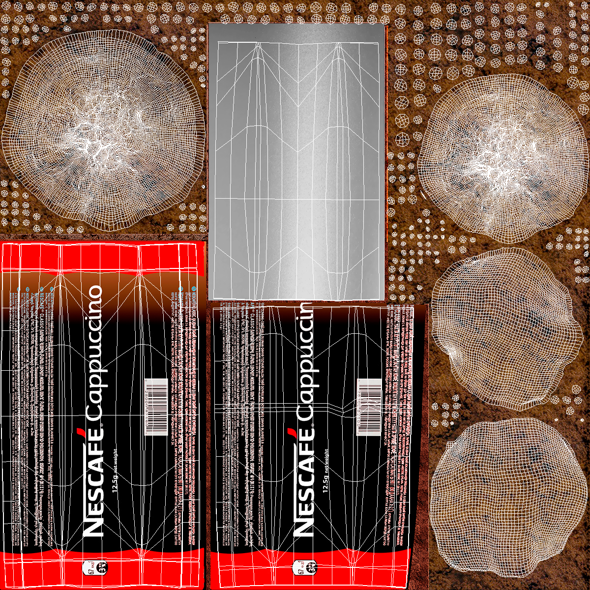 Nescafe Cappuccino Stick 3D model