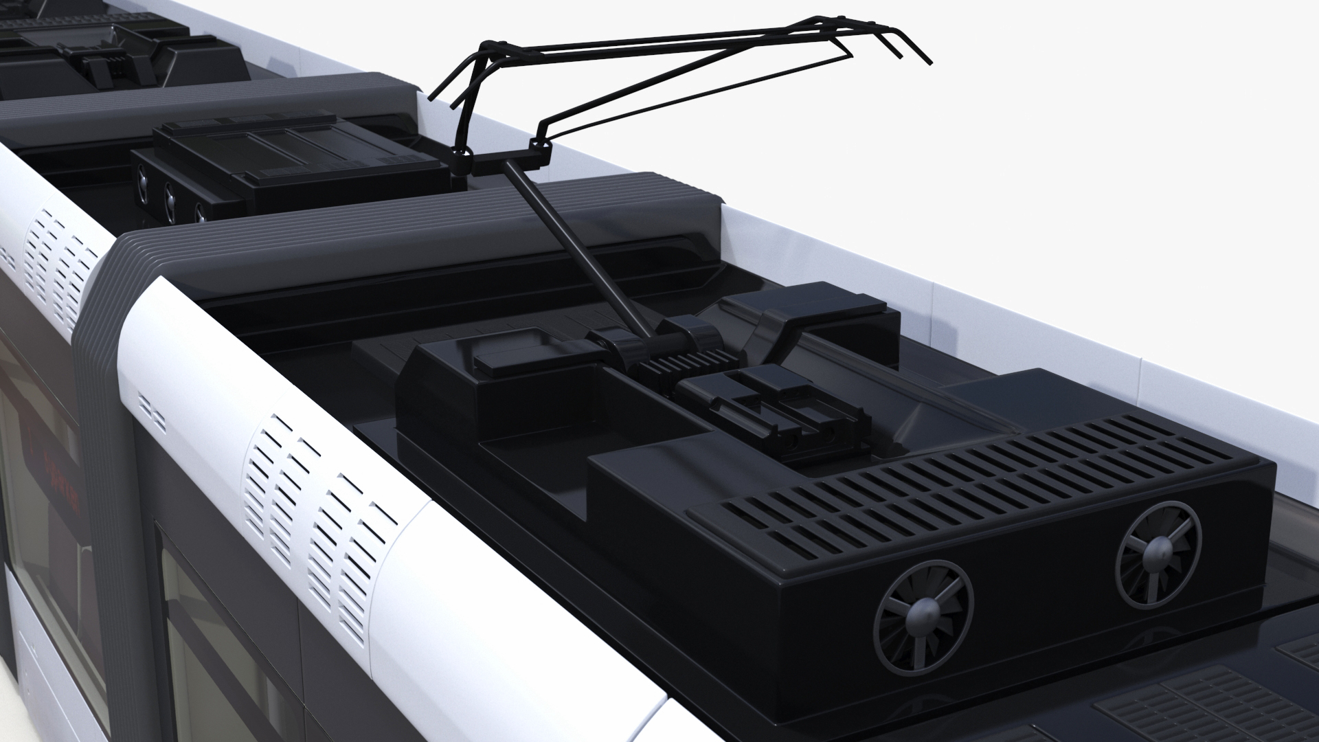 3D model City Tram White