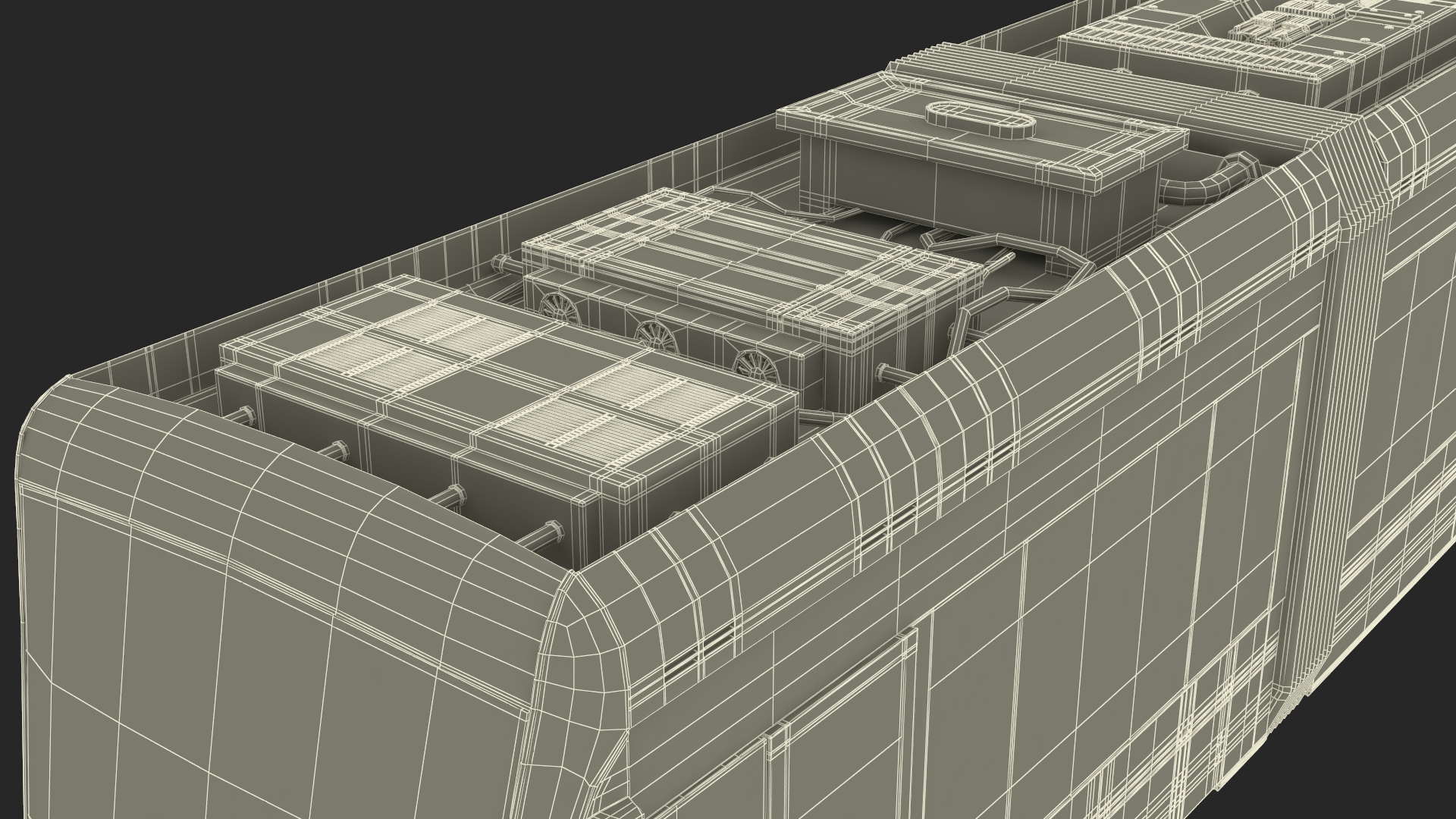 3D model City Tram White