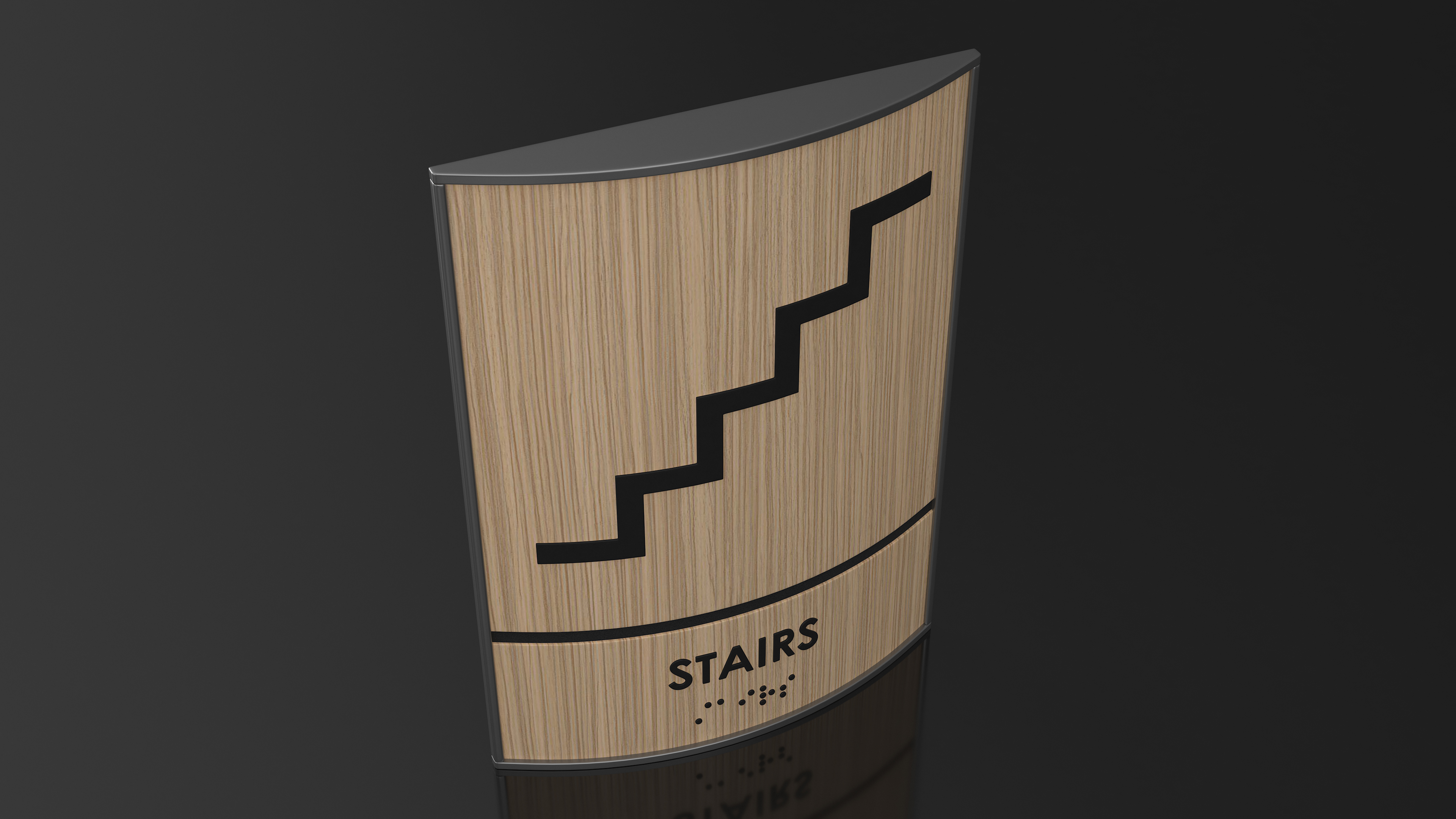 Stairs Braille Sign 3D model