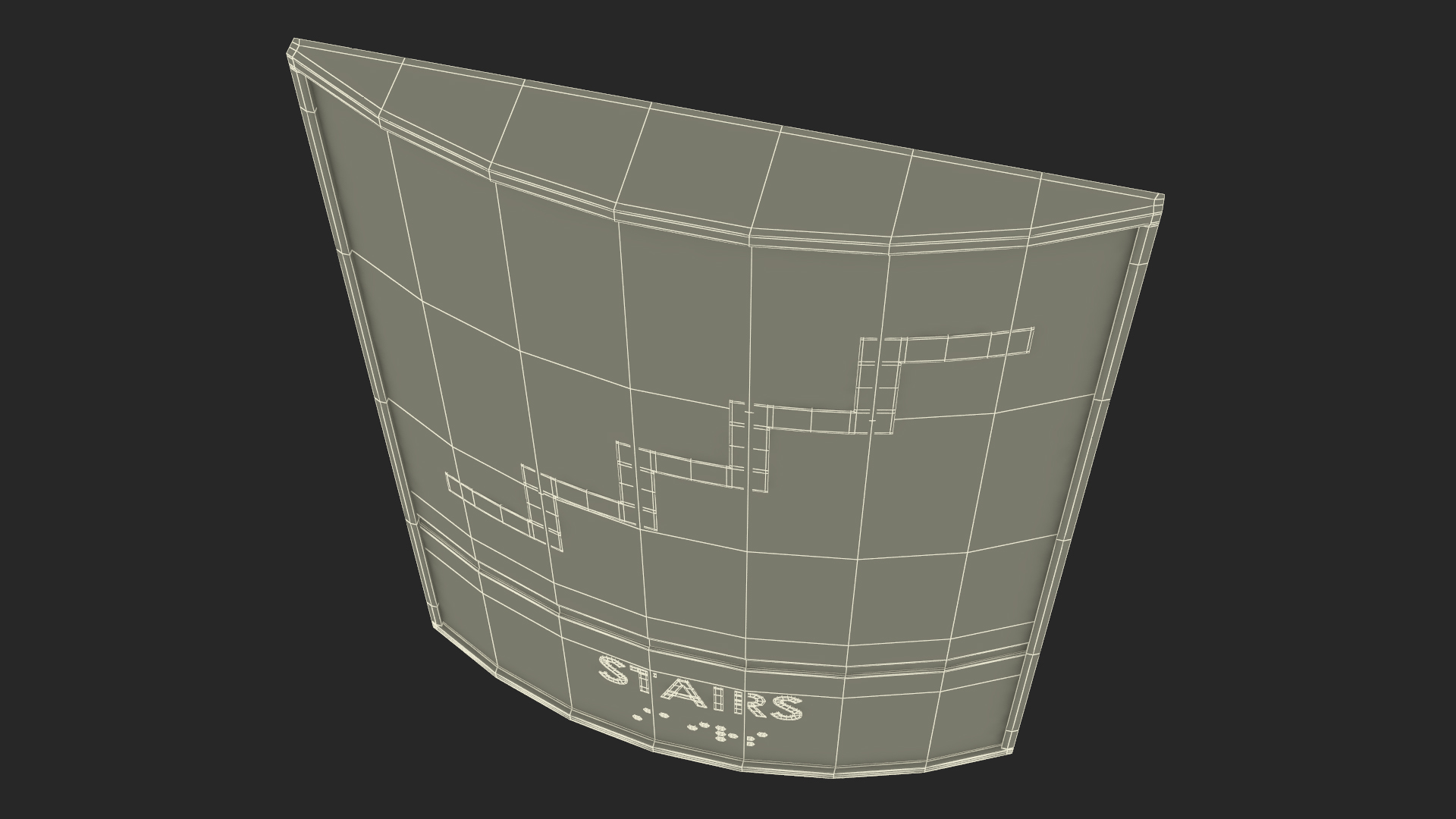 Stairs Braille Sign 3D model
