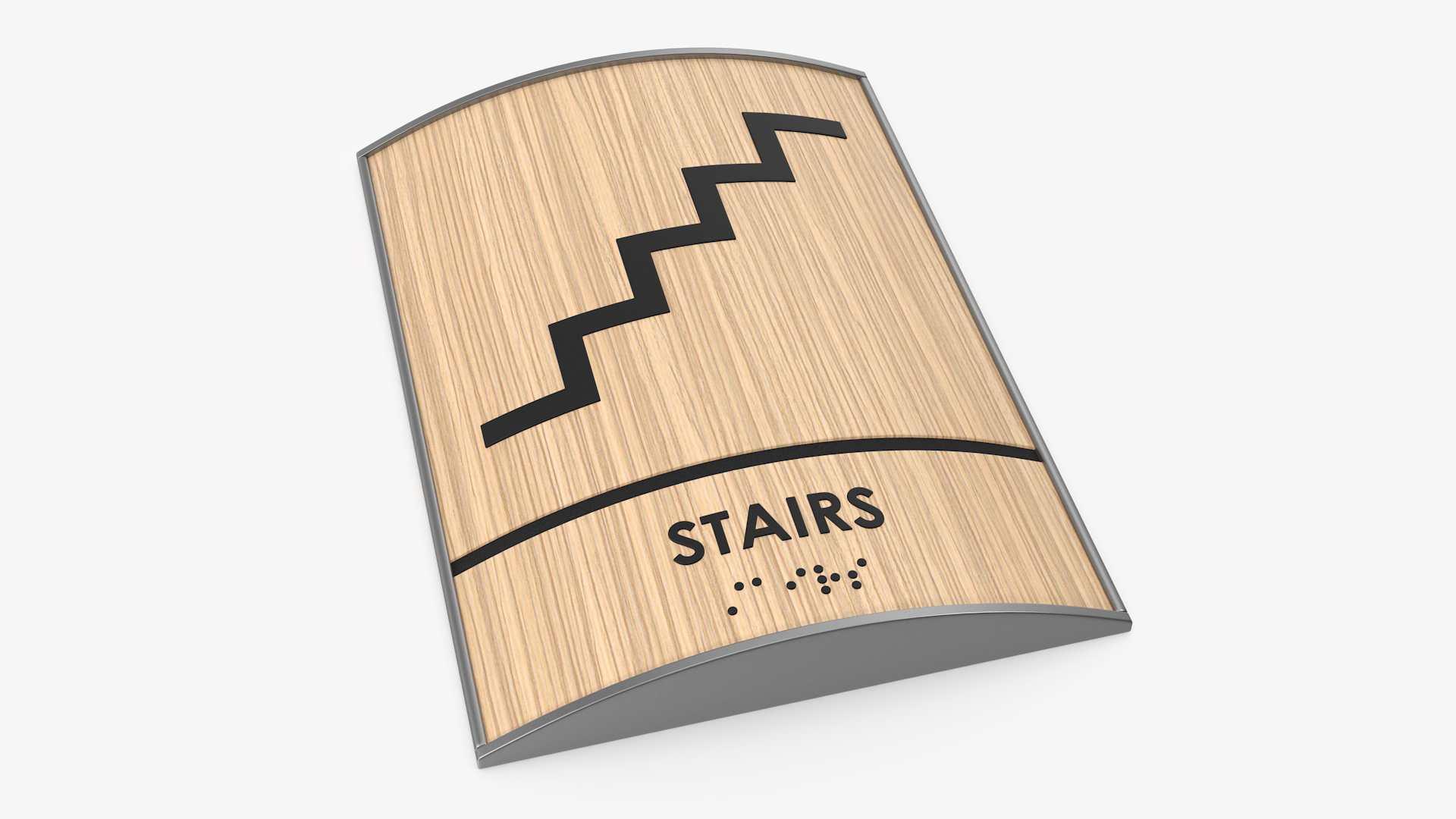 Stairs Braille Sign 3D model