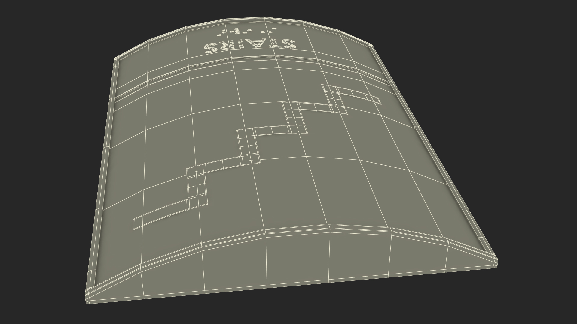 Stairs Braille Sign 3D model