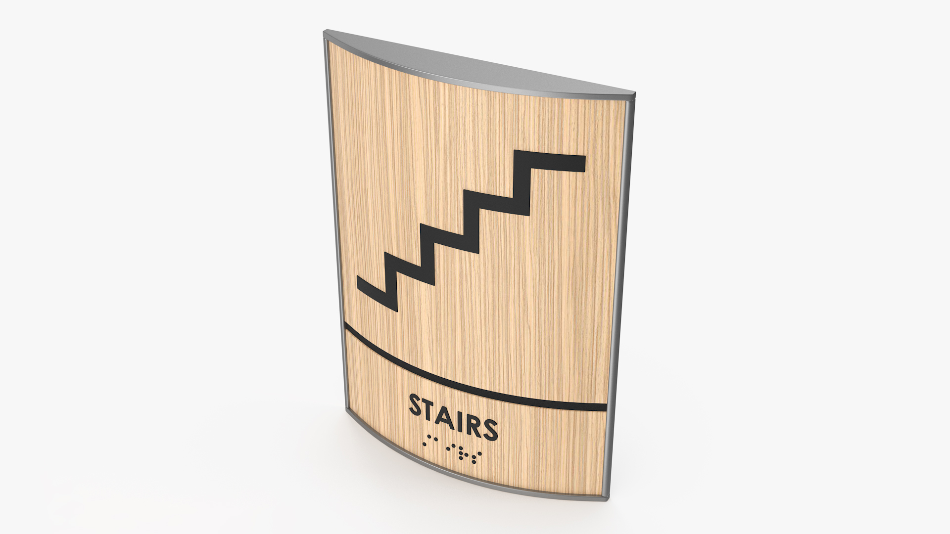 Stairs Braille Sign 3D model