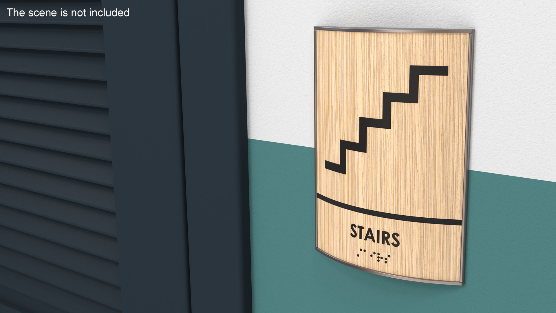 Stairs Braille Sign 3D model