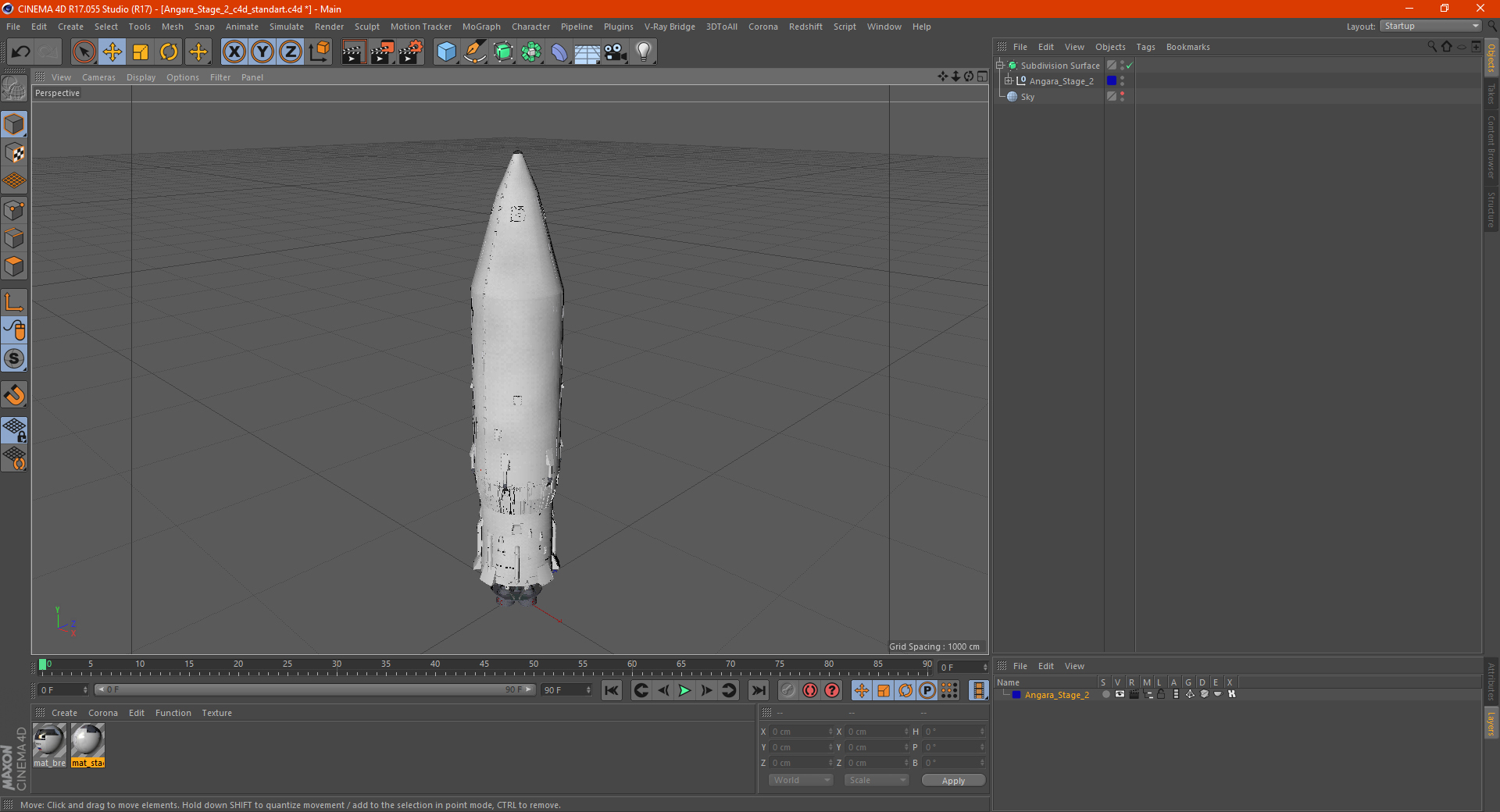 Angara Stage 2 3D model
