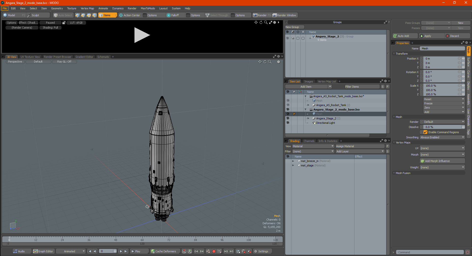 Angara Stage 2 3D model