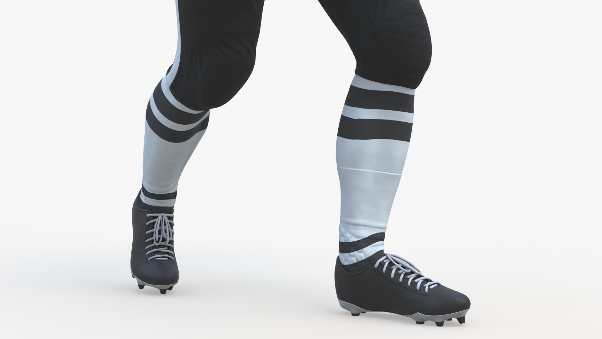 3D model Rugby Player and Training Ball