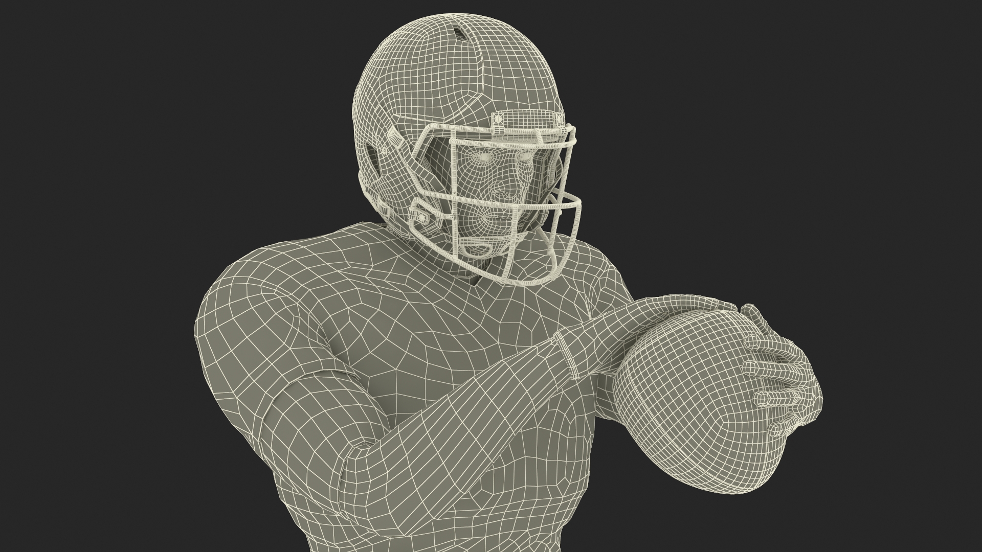 3D model Rugby Player and Training Ball