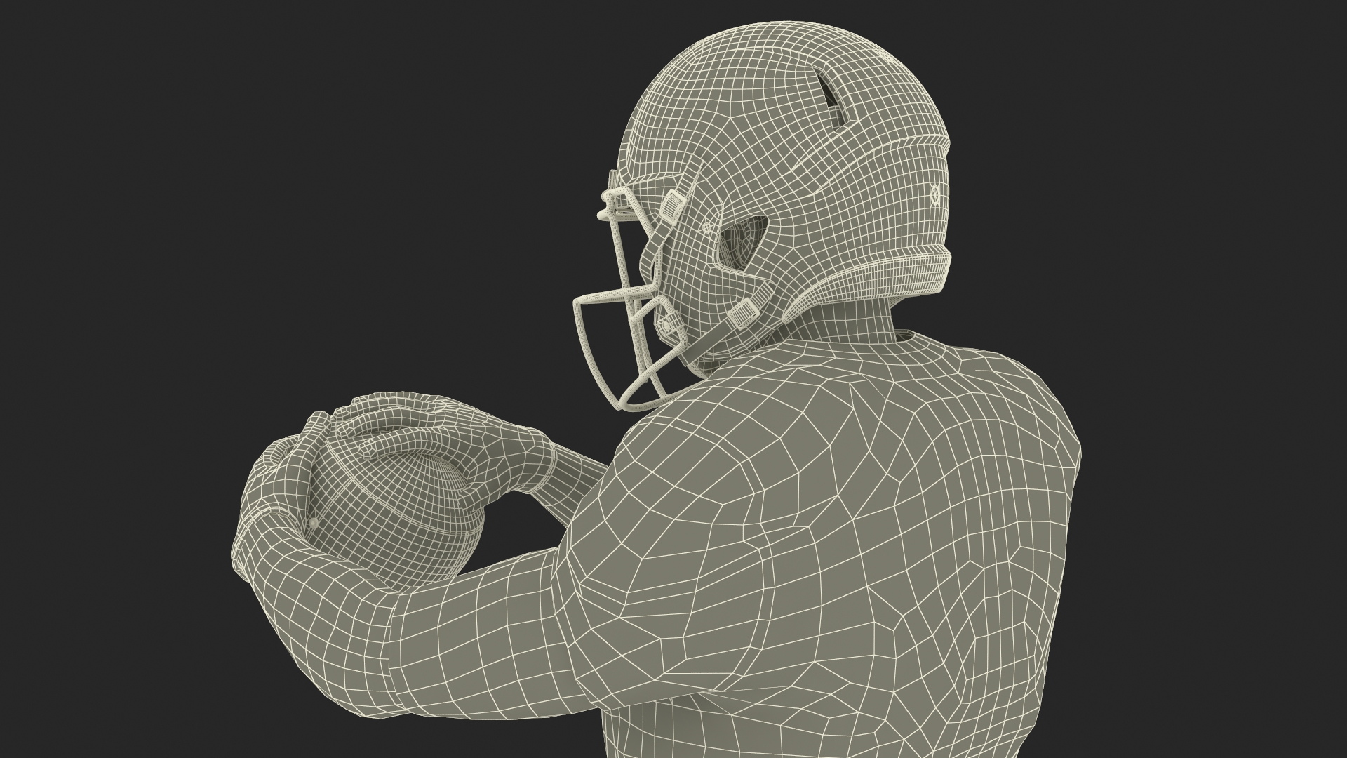 3D model Rugby Player and Training Ball