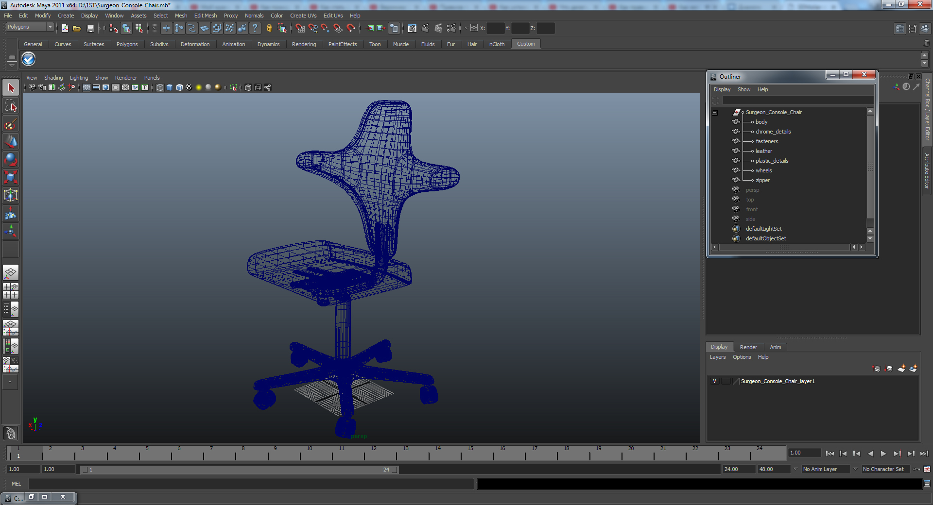 3D Surgeon Console Chair