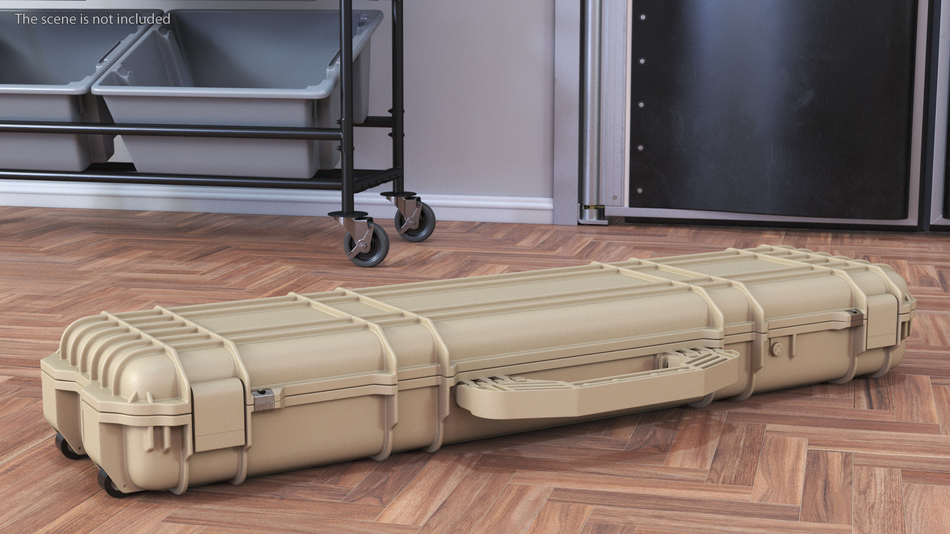 Waterproof Rifle Case Sand Color 3D
