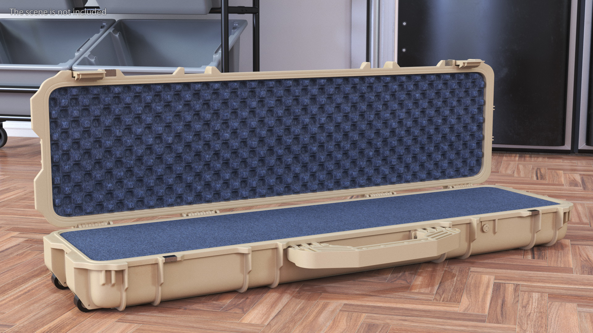 Waterproof Rifle Case Sand Color 3D