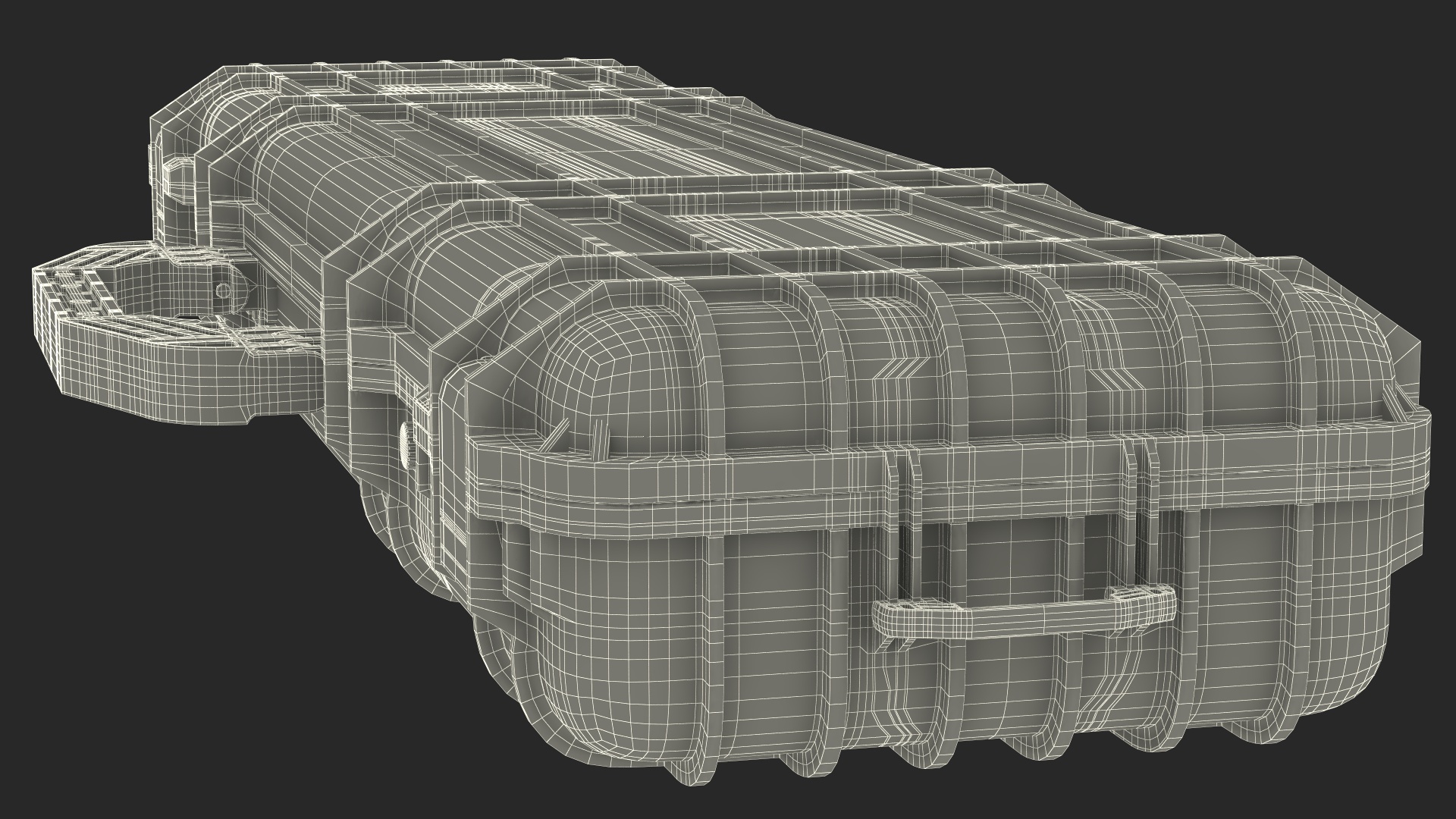 Waterproof Rifle Case Sand Color 3D