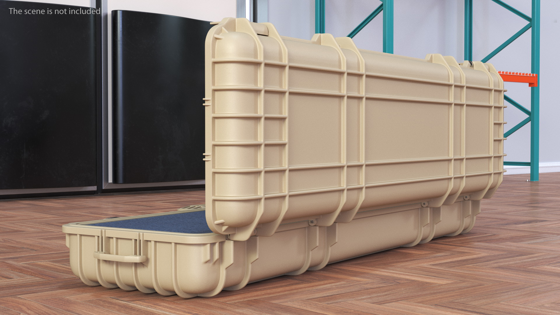 Waterproof Rifle Case Sand Color 3D
