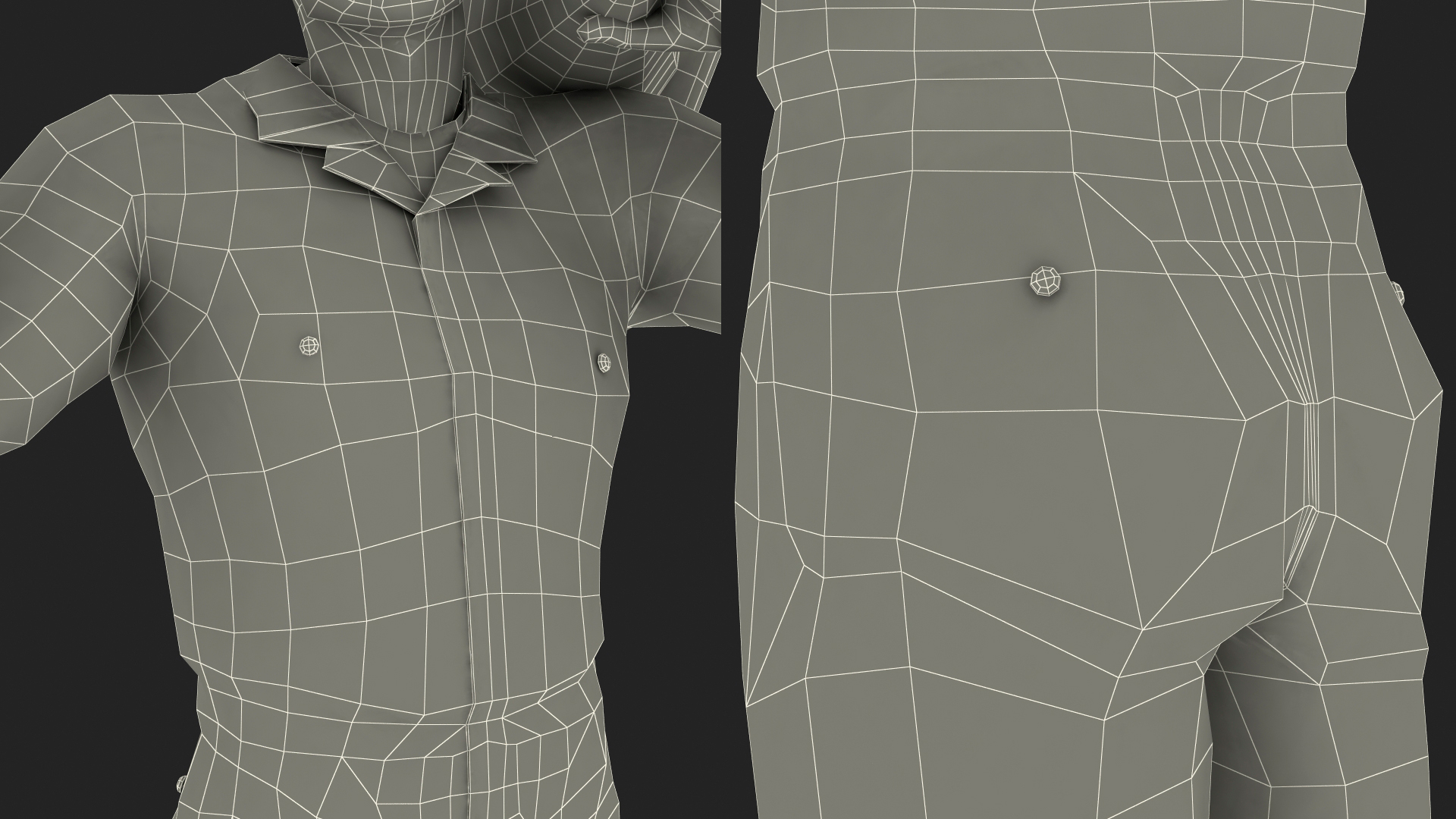 3D model Road Worker Greeting Pose