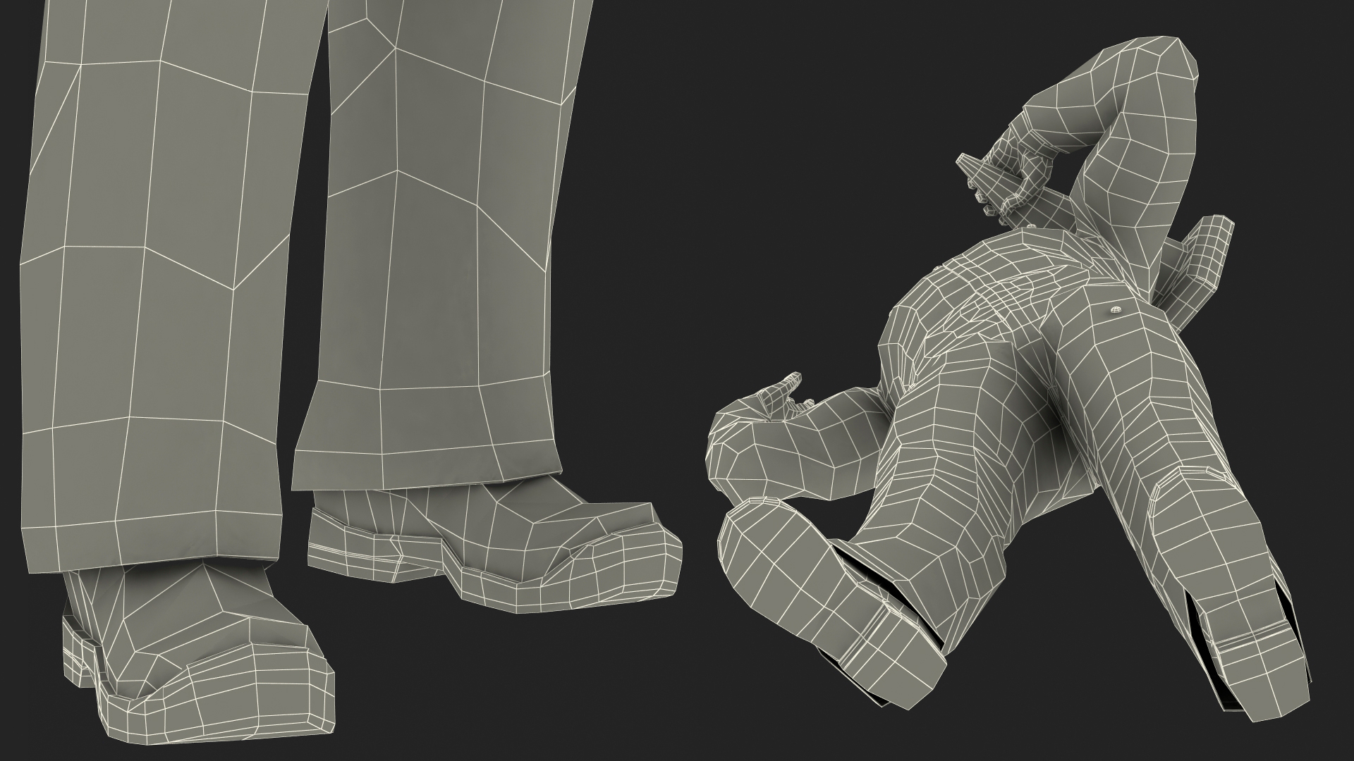 3D model Road Worker Greeting Pose