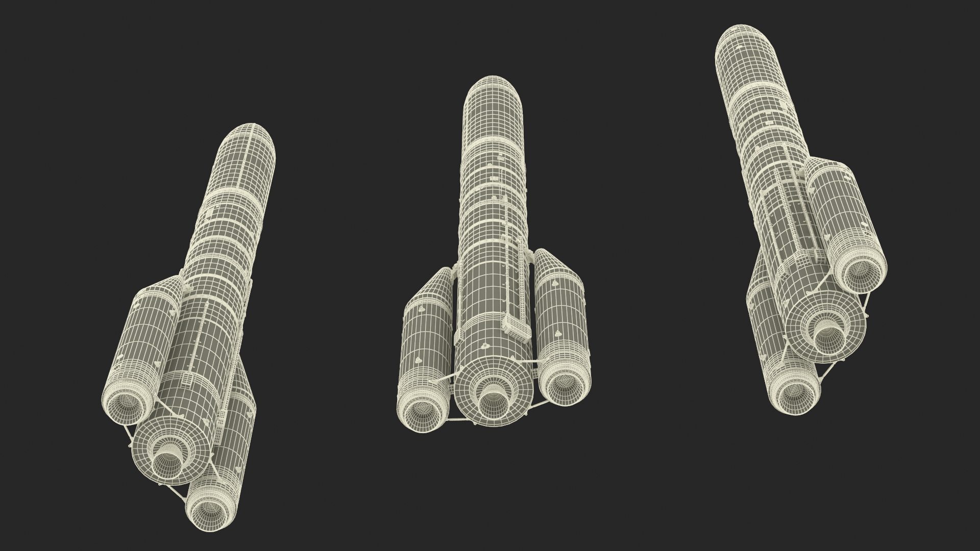 3D ESA Ariane 6 Rocket A62 model