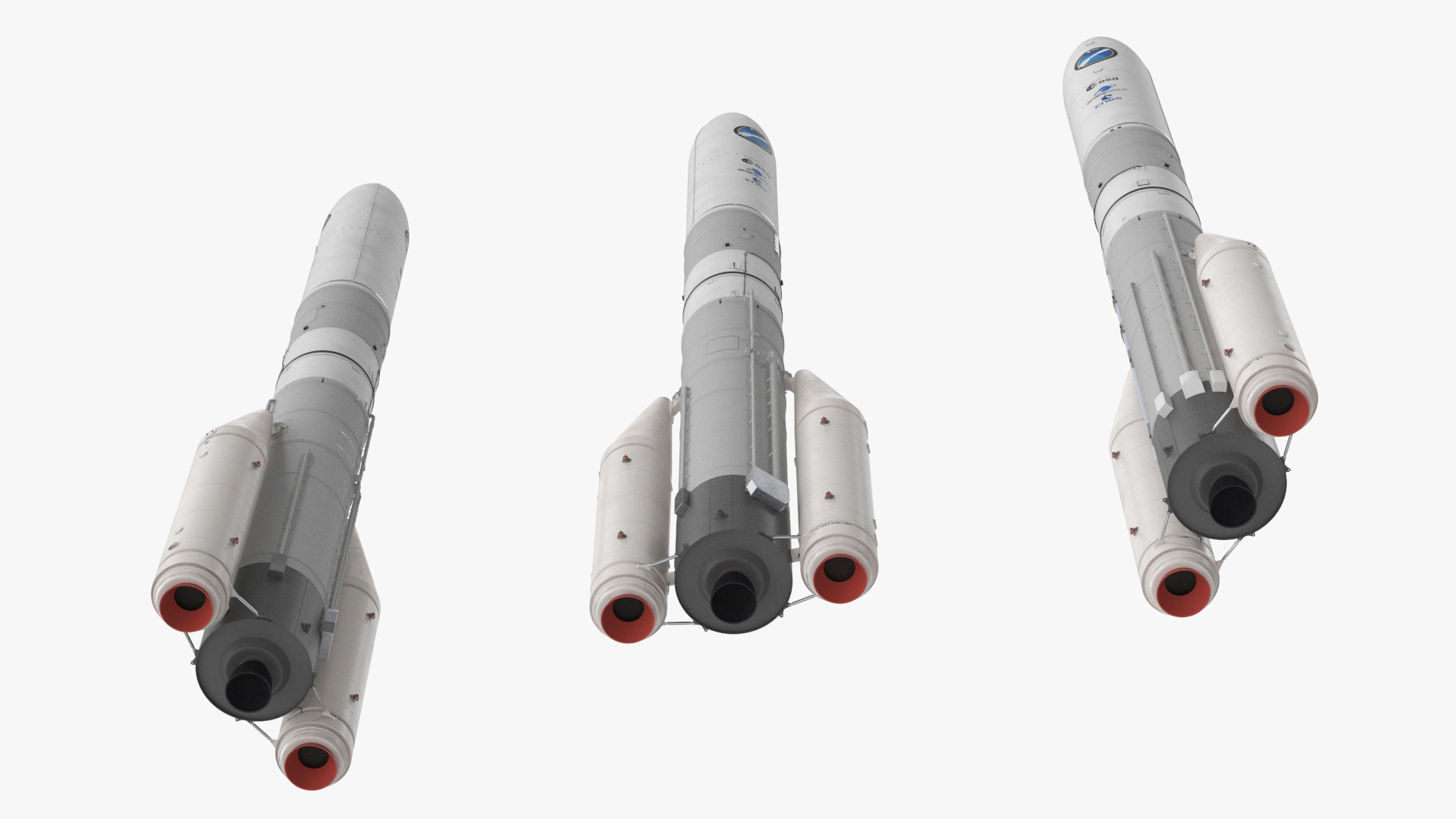3D ESA Ariane 6 Rocket A62 model