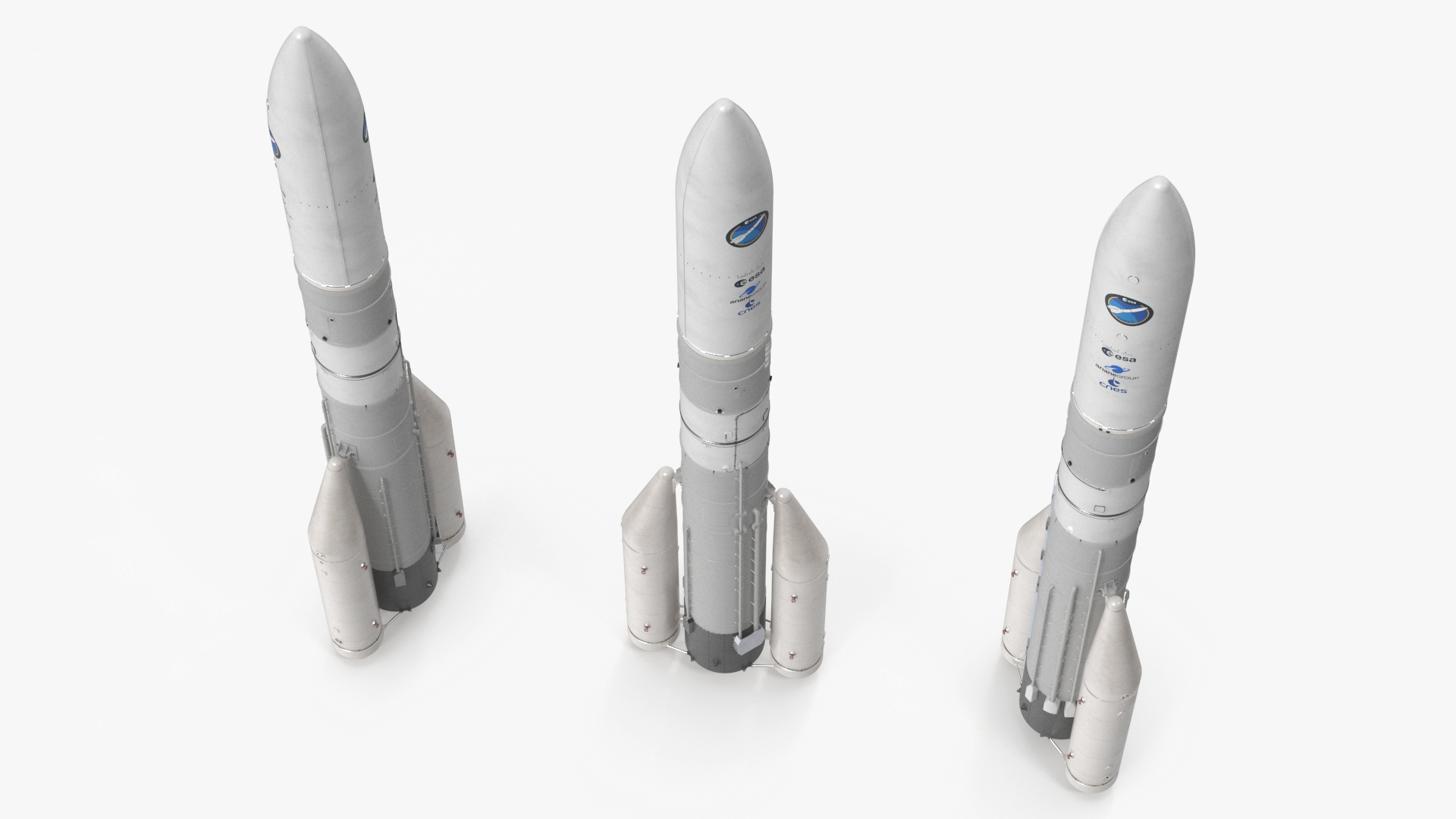 3D ESA Ariane 6 Rocket A62 model